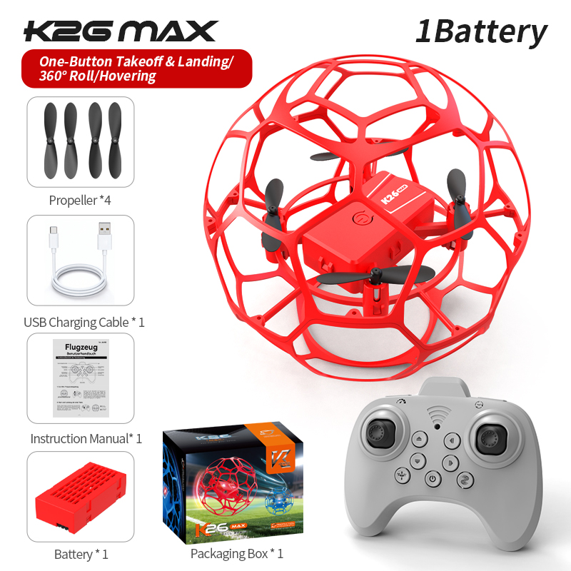 K26 Football - Rouge - Double Batterie