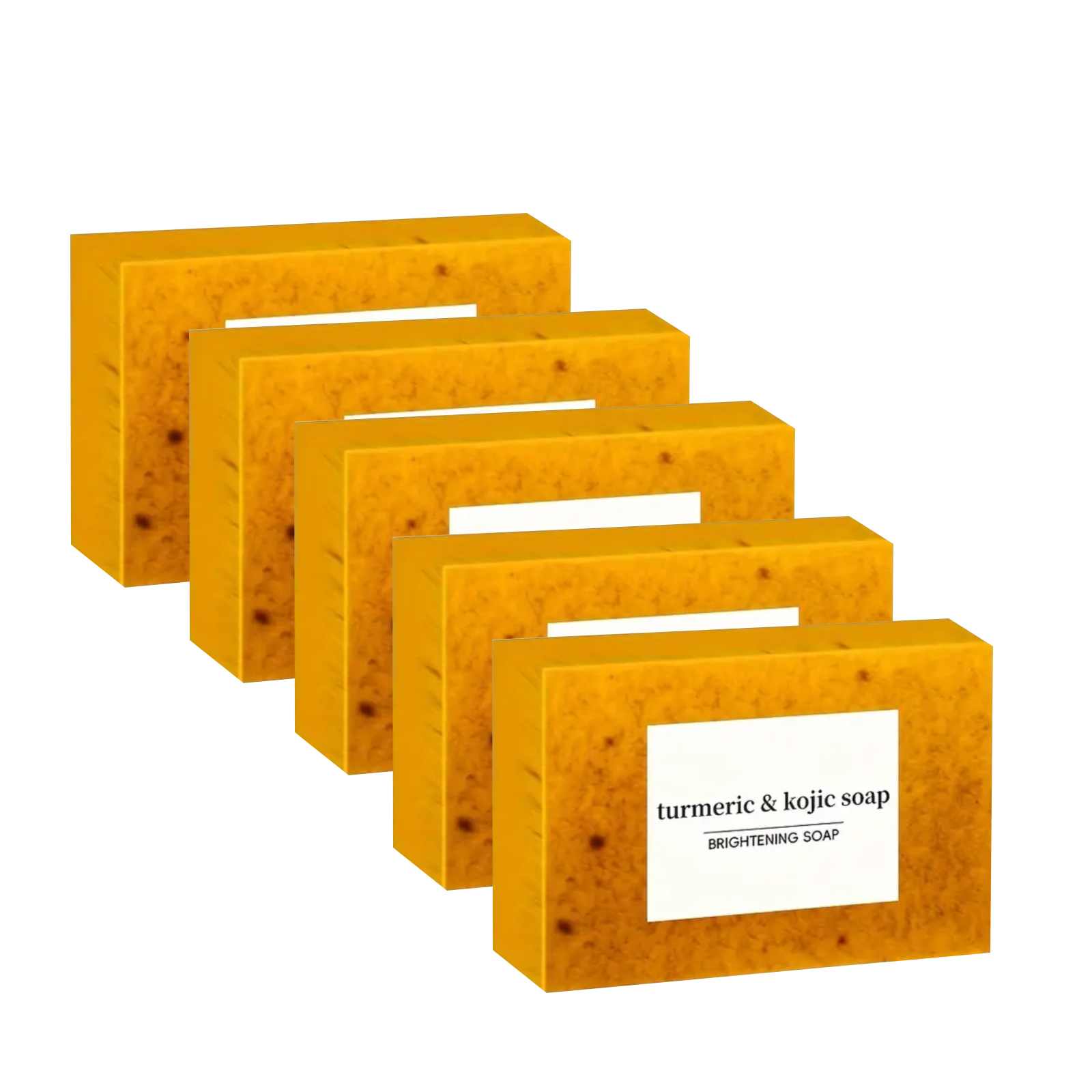 Savon Éclaircissant Curcuma Acide Kojique, Nettoyant et Hydratant