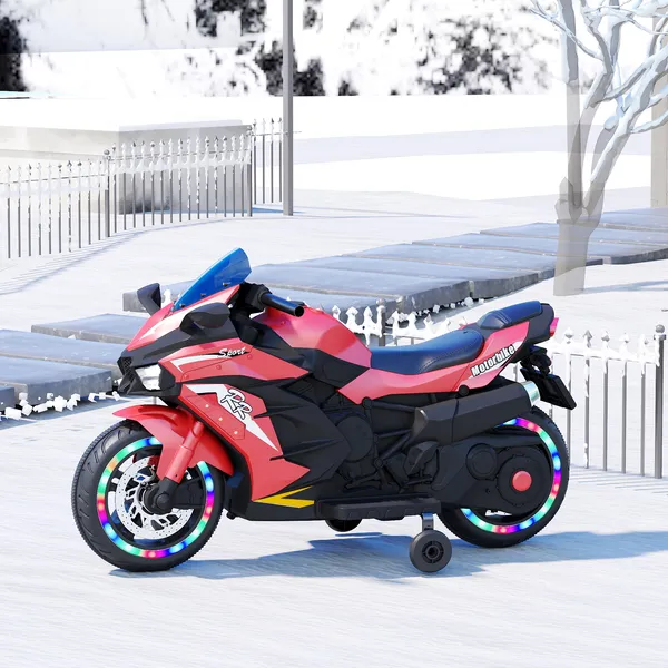 Moto Électrique 12V Enfants Rouge Bluetooth Musique