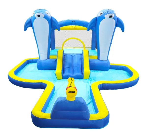 Parc aquatique gonflable 8 en 1 trampoline douche