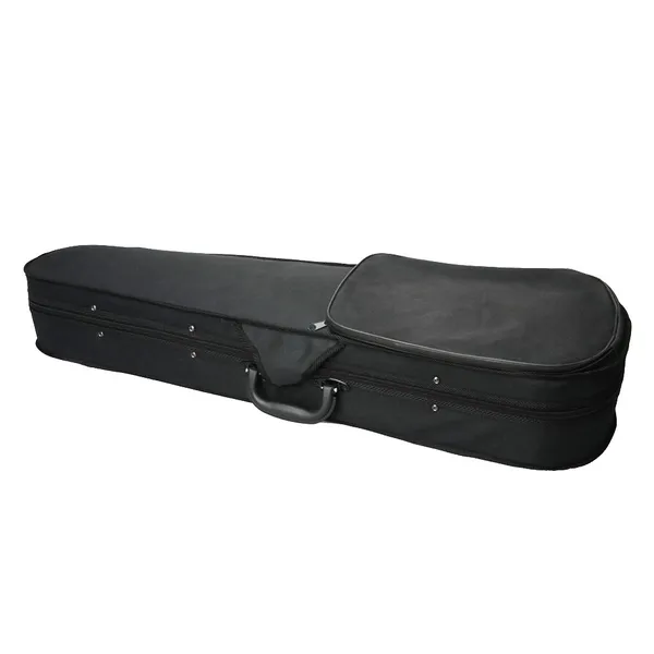Étui violon tissu triangle gris, 4/4, noir