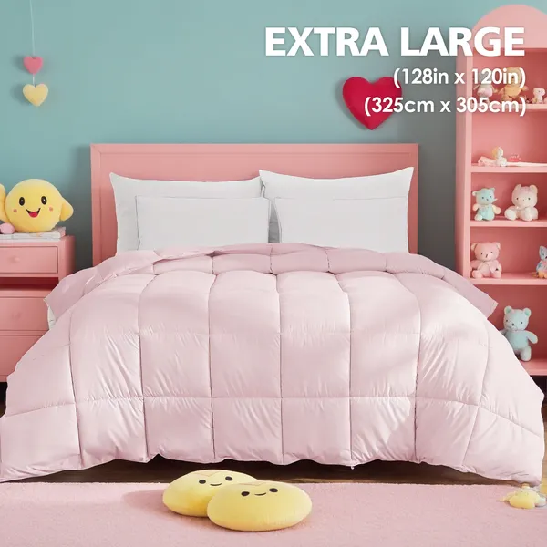 Couette rose doux toutes saisons lavable machine cadeau