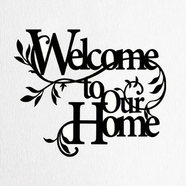 CIFbuy panneau mural Welcome - Décor entrée style cozy