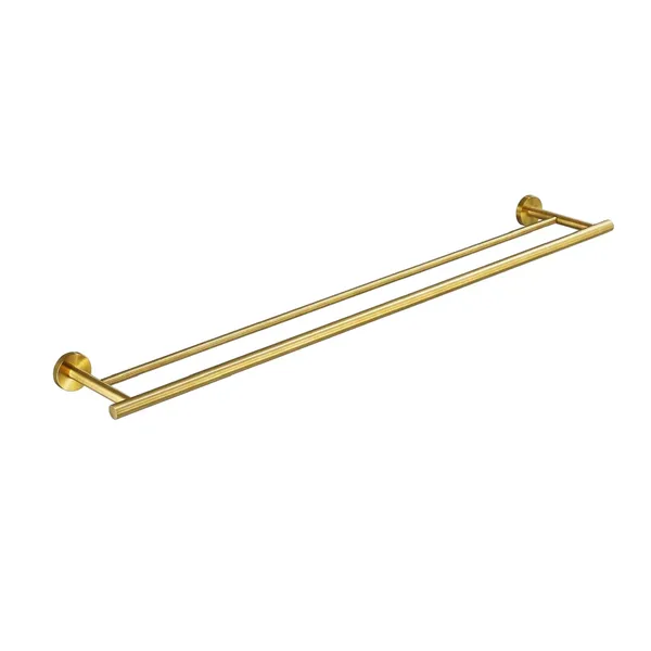 Barre serviette double 23,6 po acier inox 304 mural