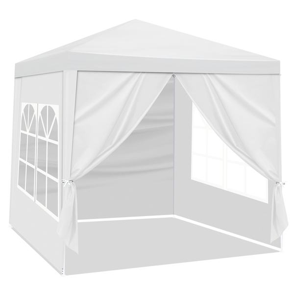 Tente party portable 6,5x6,5 pi, 4 côtés