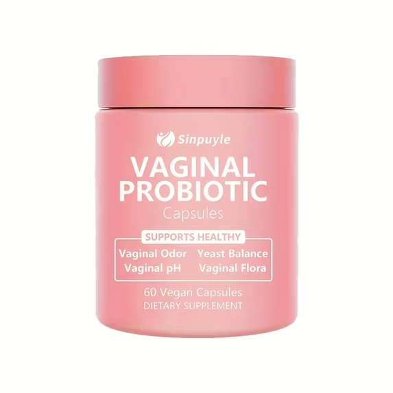 Probiotique vaginal féminin, équilibre pH, 60 capsules vegan