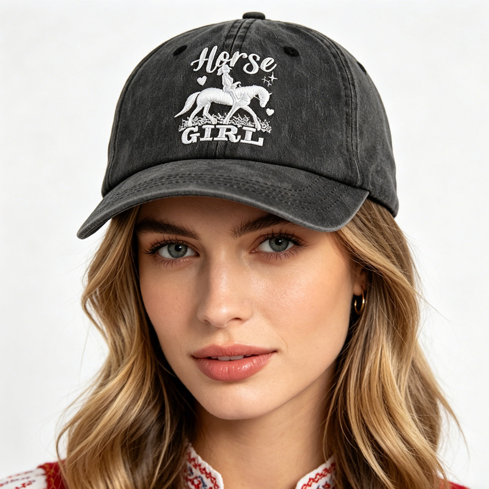 Casquette baseball vintage motif cheval