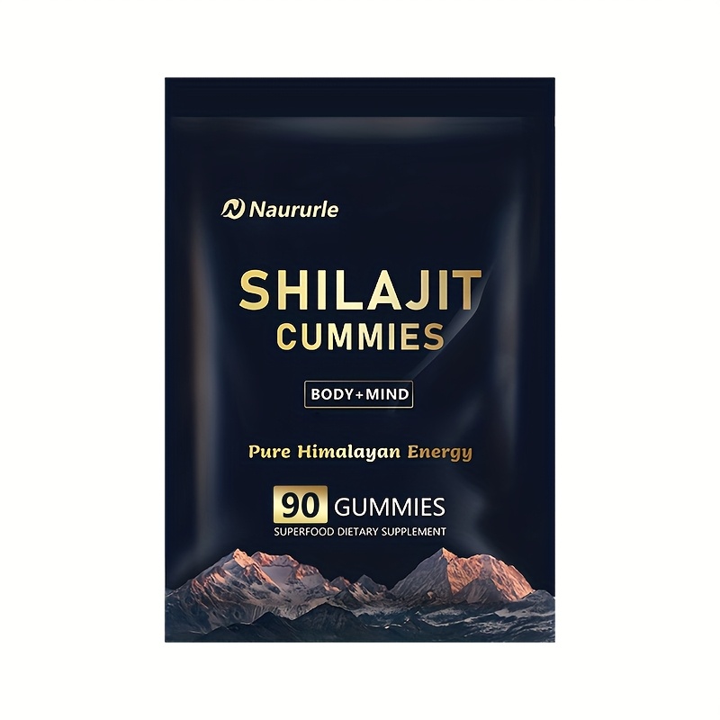 Shilajit gummies, superaliment himalaya, soutien corps et esprit