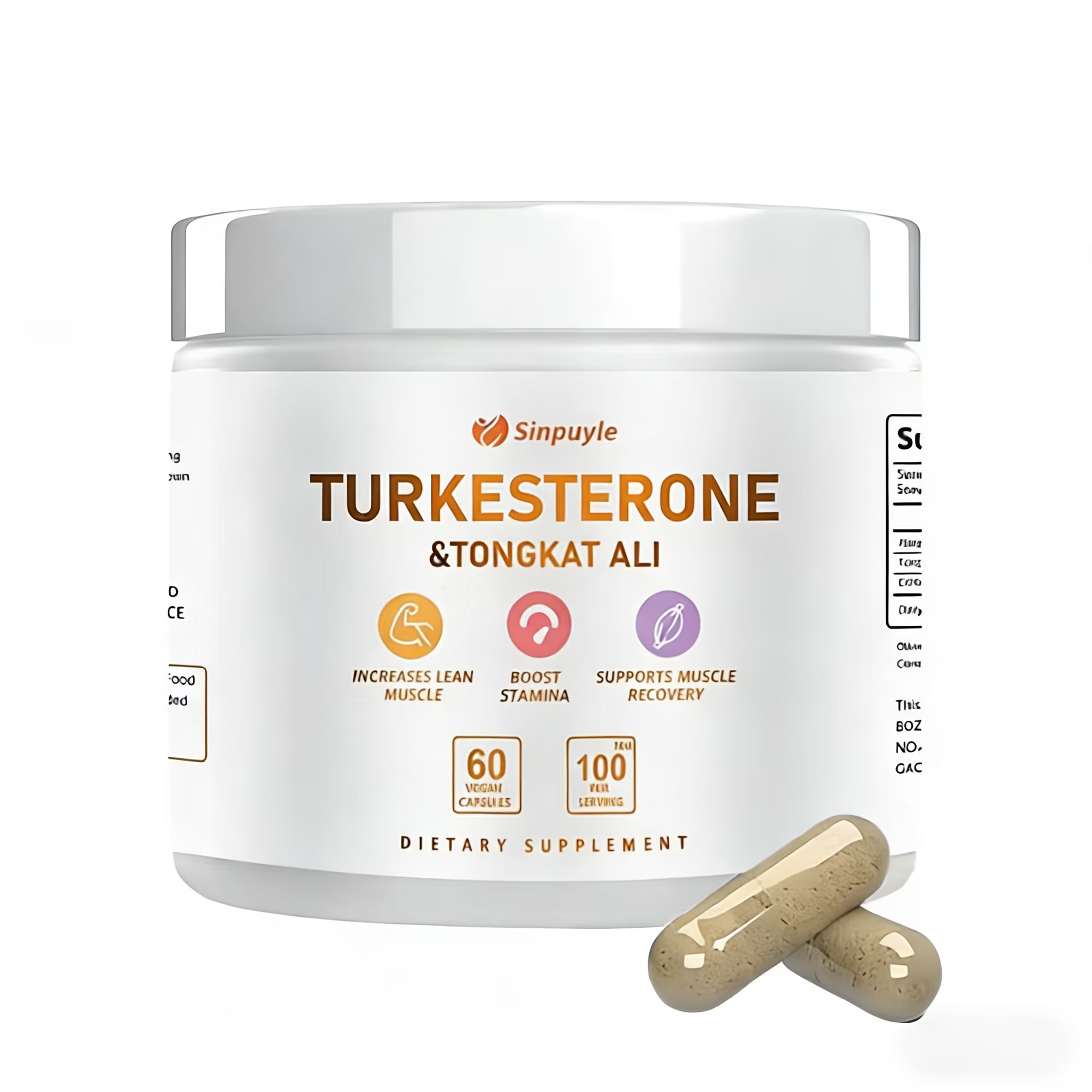 Turkesterone & Tongkat Ali - 60 caps végétalien