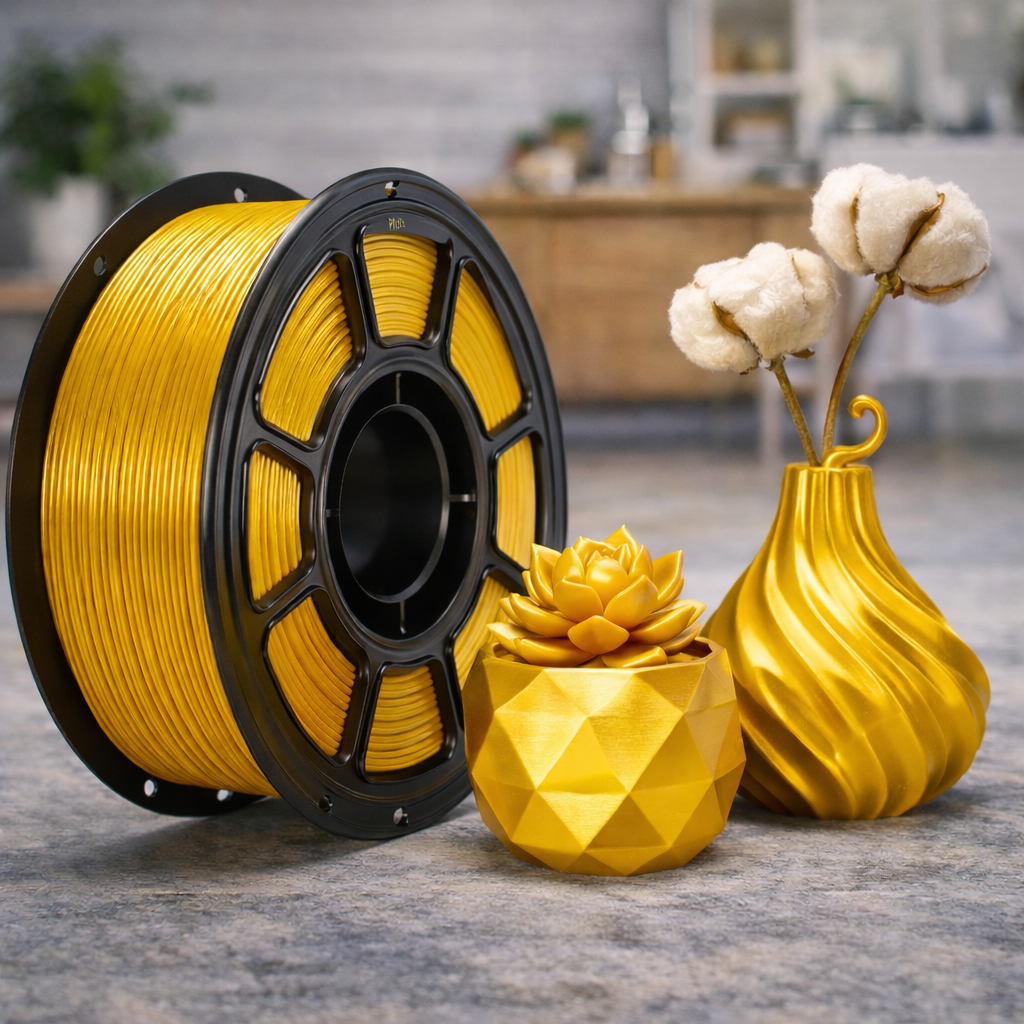 Filament PLA soie 1.75mm 1.1kg brillant pour imprimante