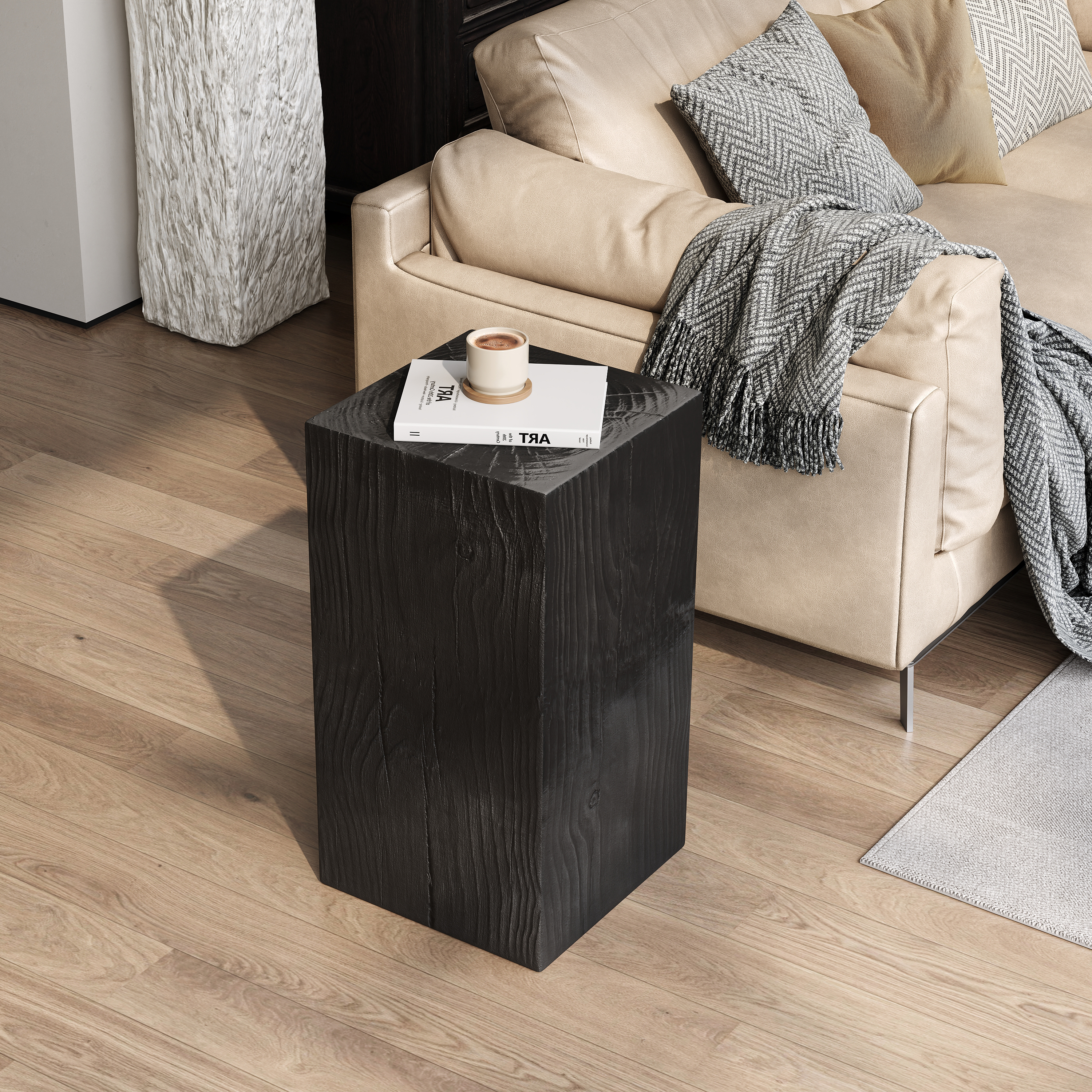 Table d'appoint carré MGO 27.75po noir outdoor