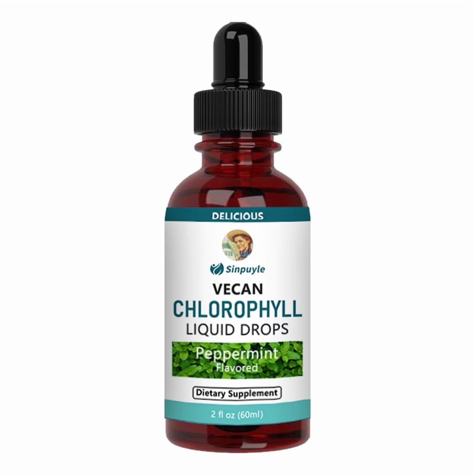 Gouttes chlorophylle vegan, menthe, détox et haleine, 60ml