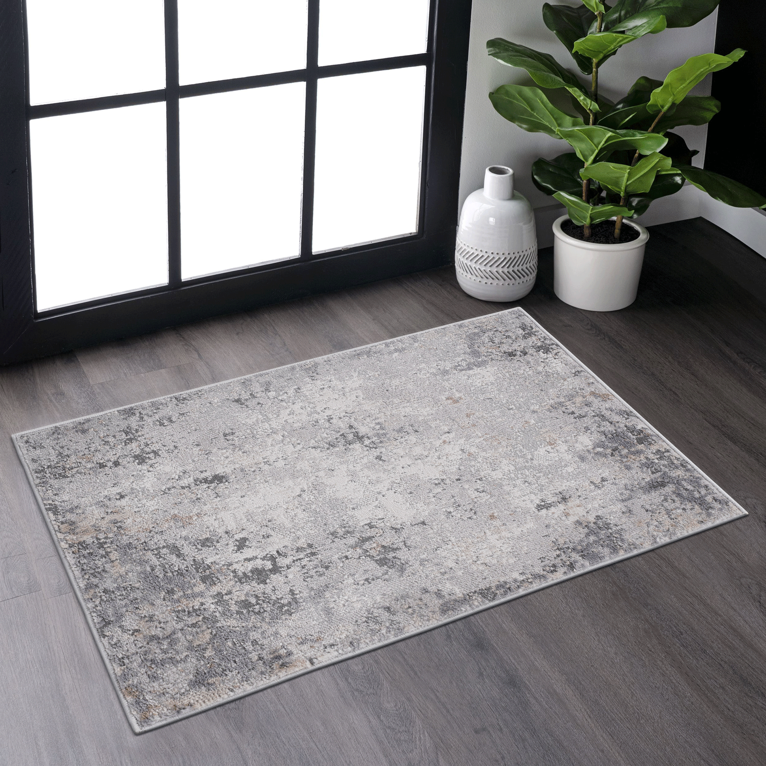 Tapis MARFI 2X3 Ivoire Sable Abstrait