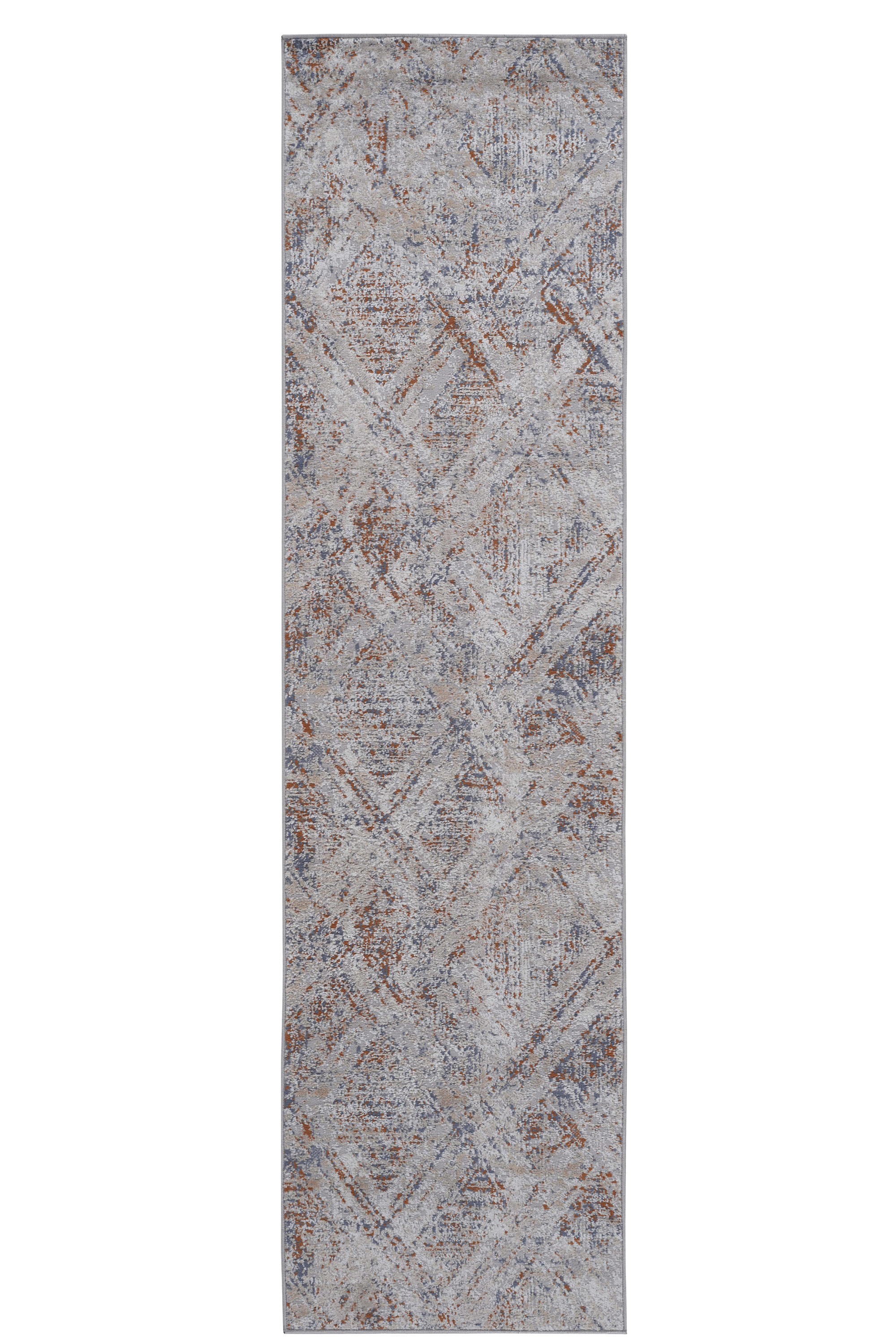 Tapis coureur PAYAS 2X8 beige géométrique