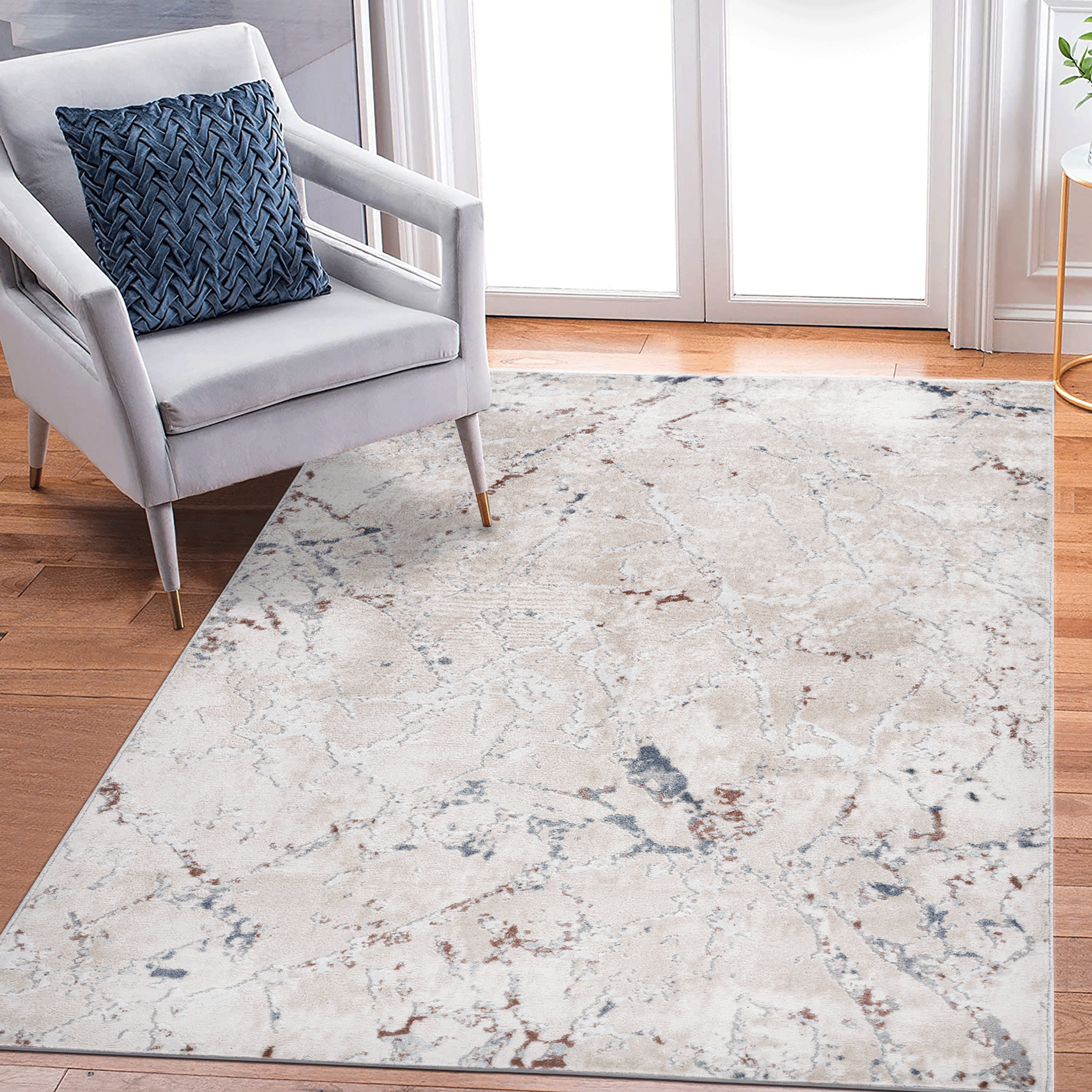 MARFI Tapis 8X10 po multi-contemporain
