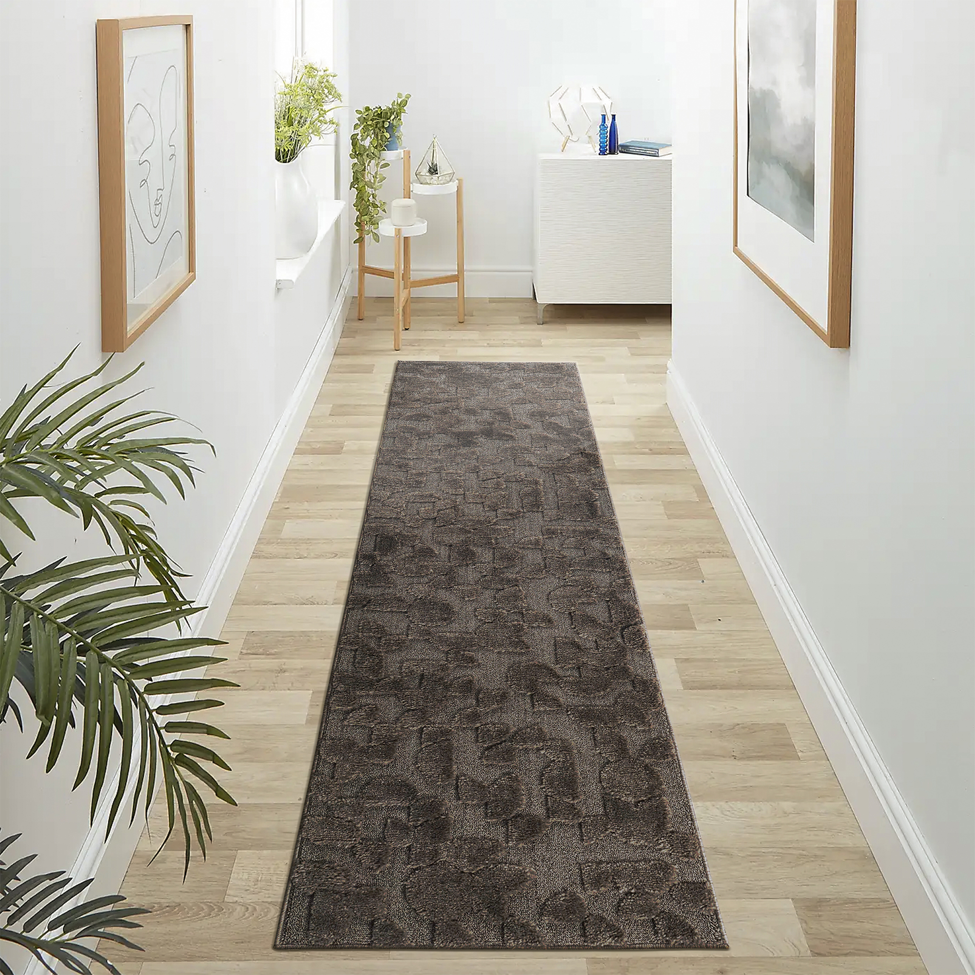 Step Collection Tapis couloir marron intérieur 2'2''x8'