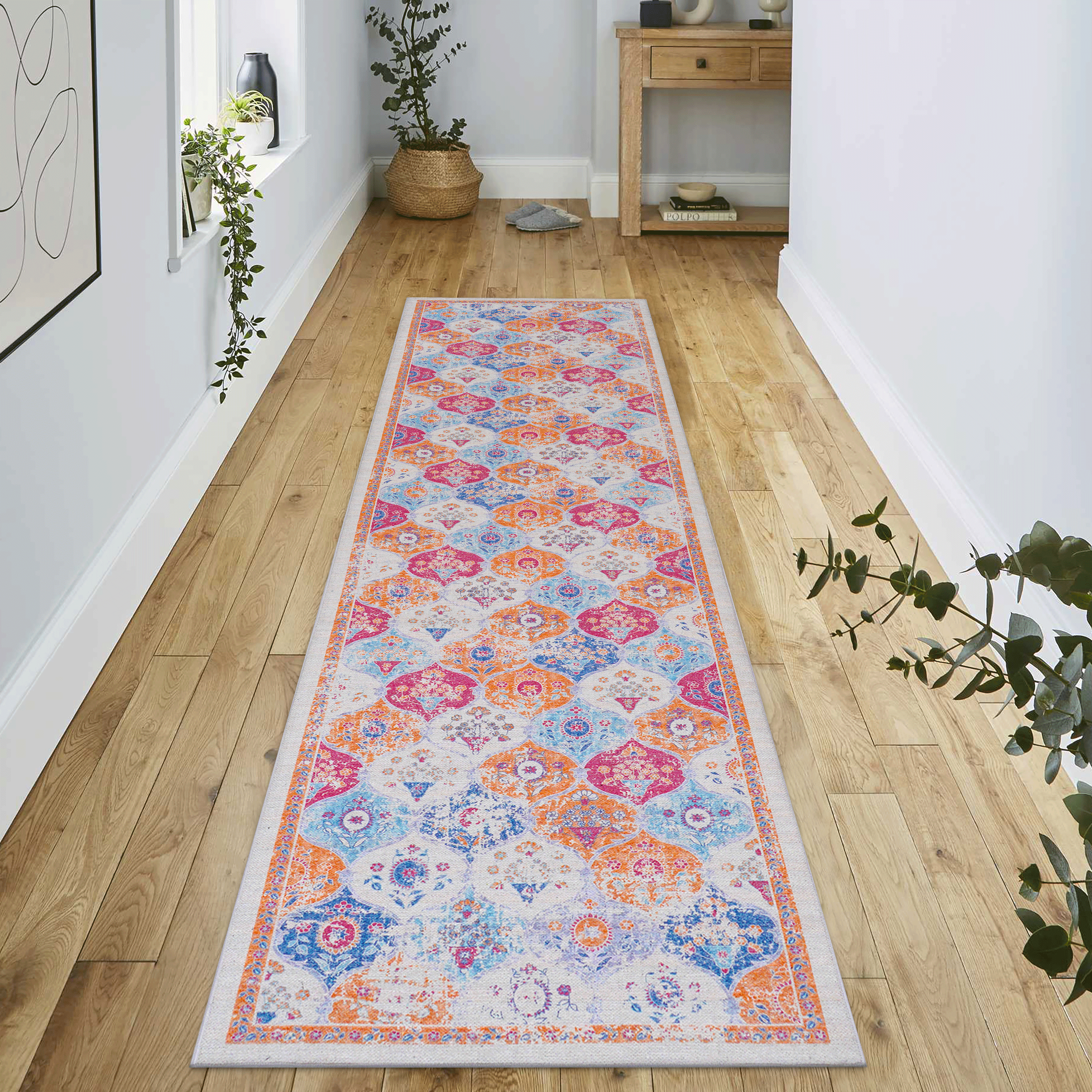 MAVAL Tapis lavable crème 2,6' x 10' - Couloir
