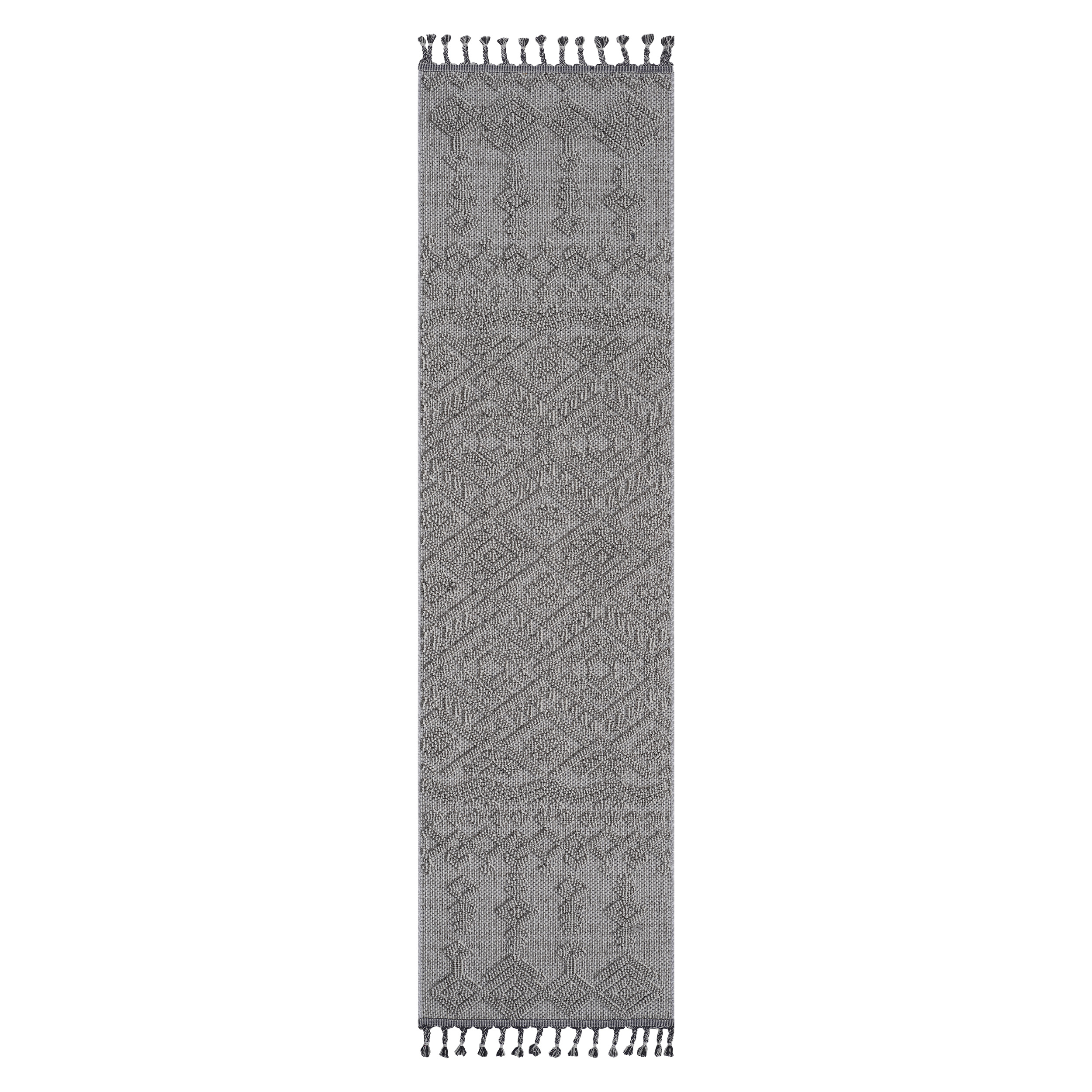 Guros 2X8 Tapis coureur blanc traditionnel intérieur-extérieur