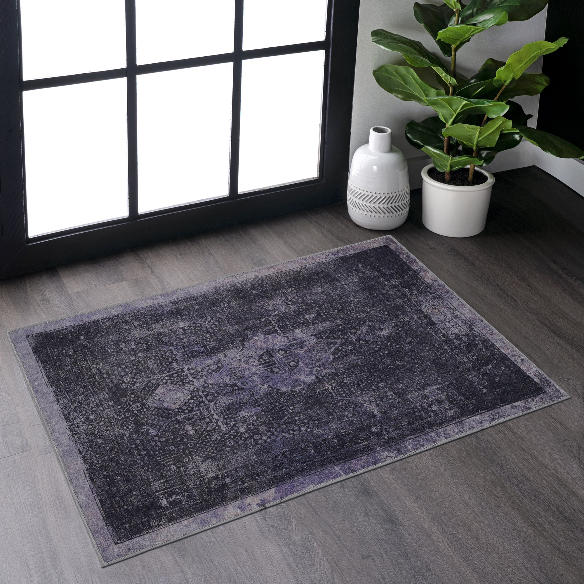MAVAL Tapis anthracite 2'x3' paillasson anthracite