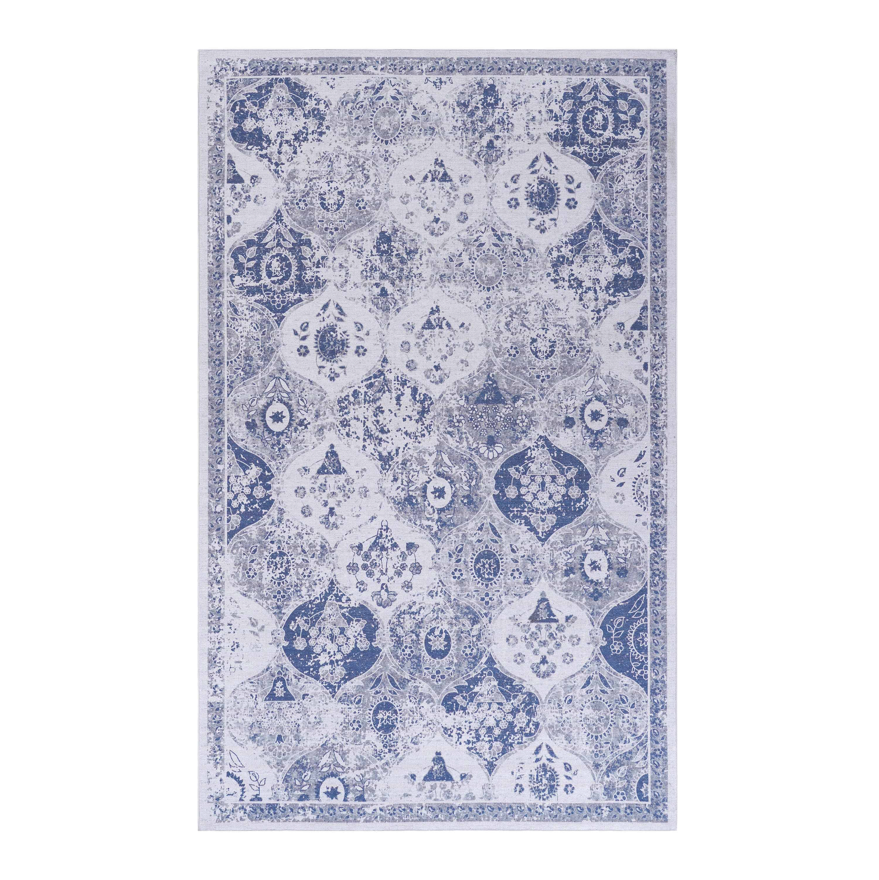 MAVAL Tapis lavable 2'x3' bleu