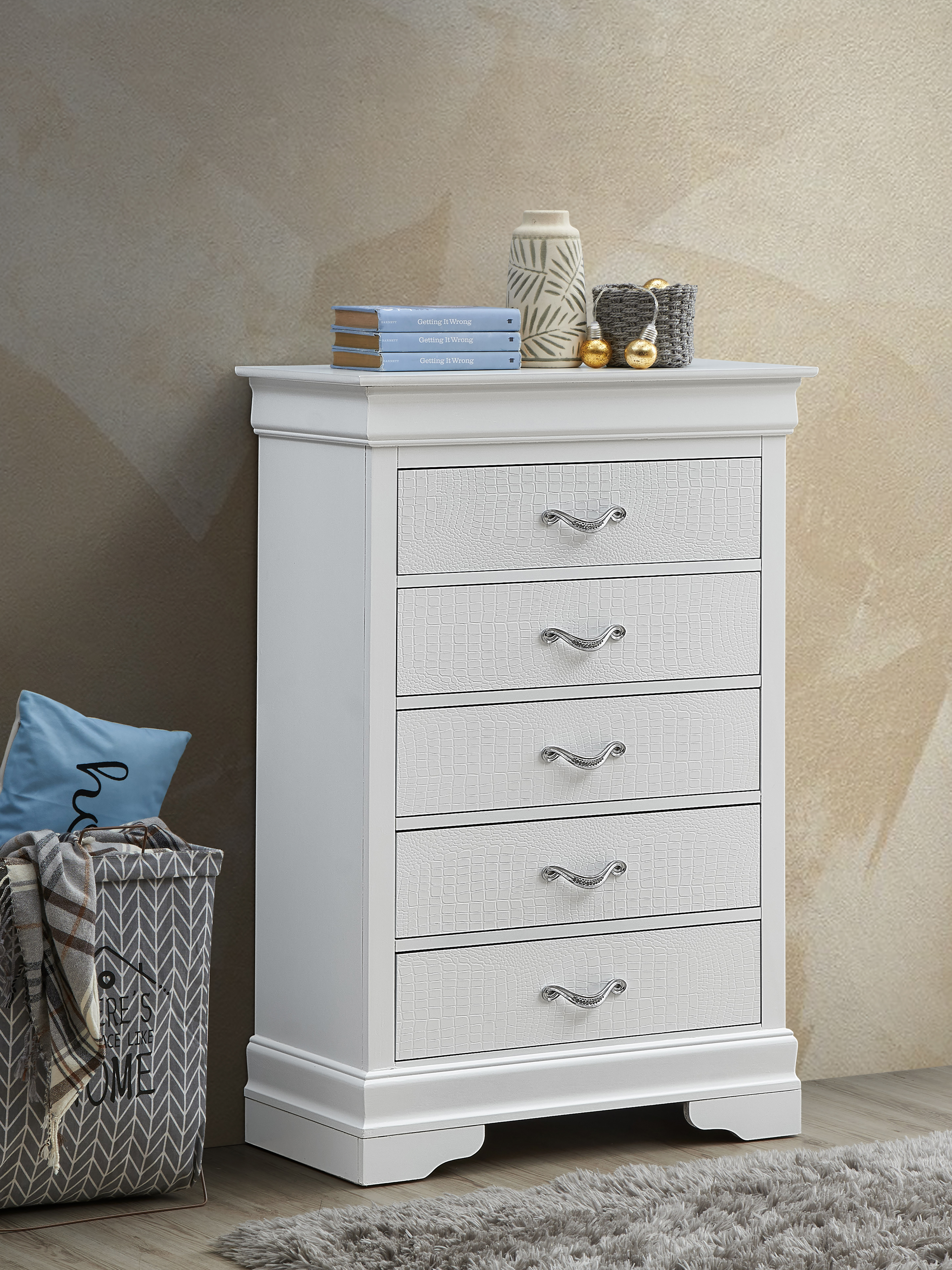 Commode Lorana G6590-CH champagne argent
