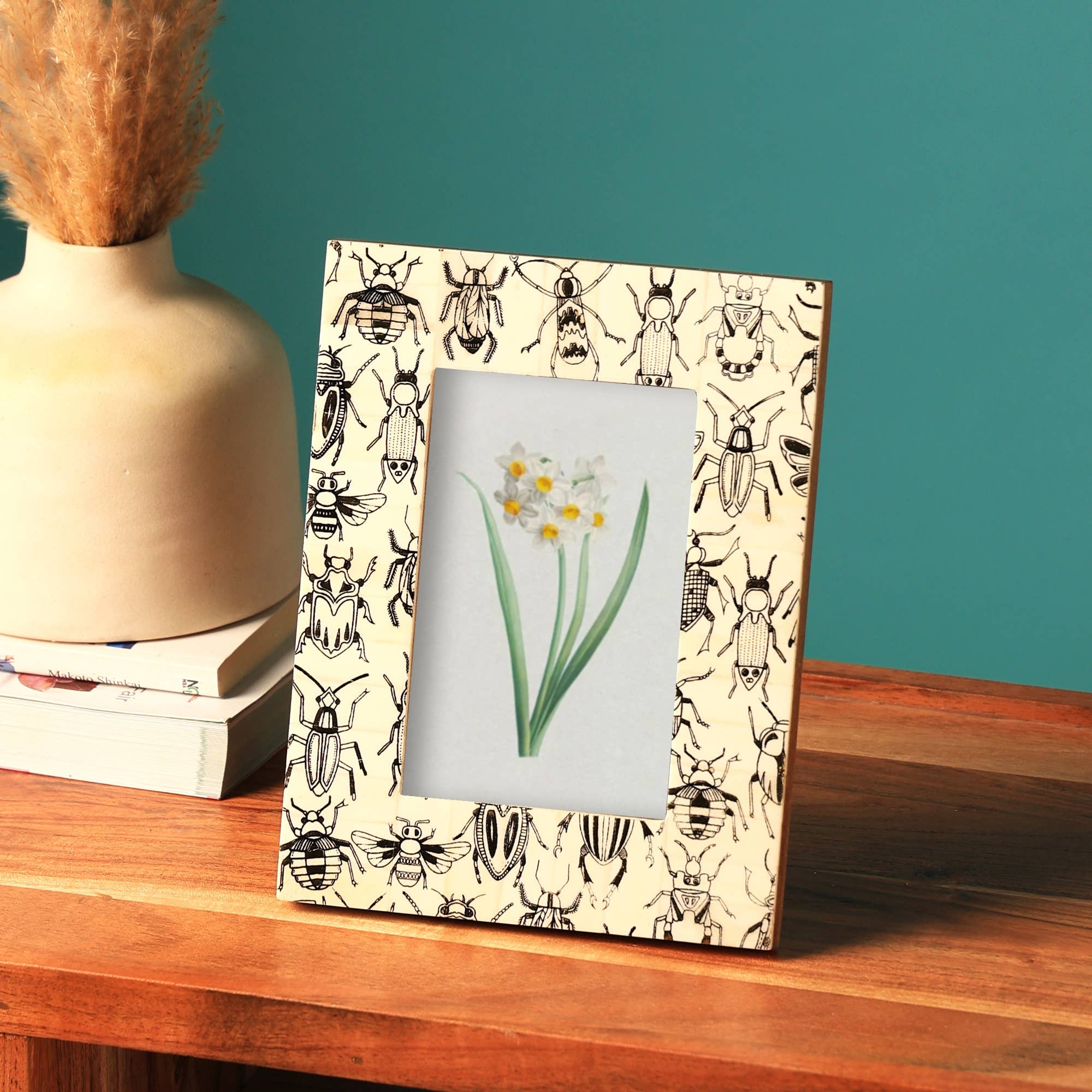 Cadre photo os blanc décor table 4x6 po