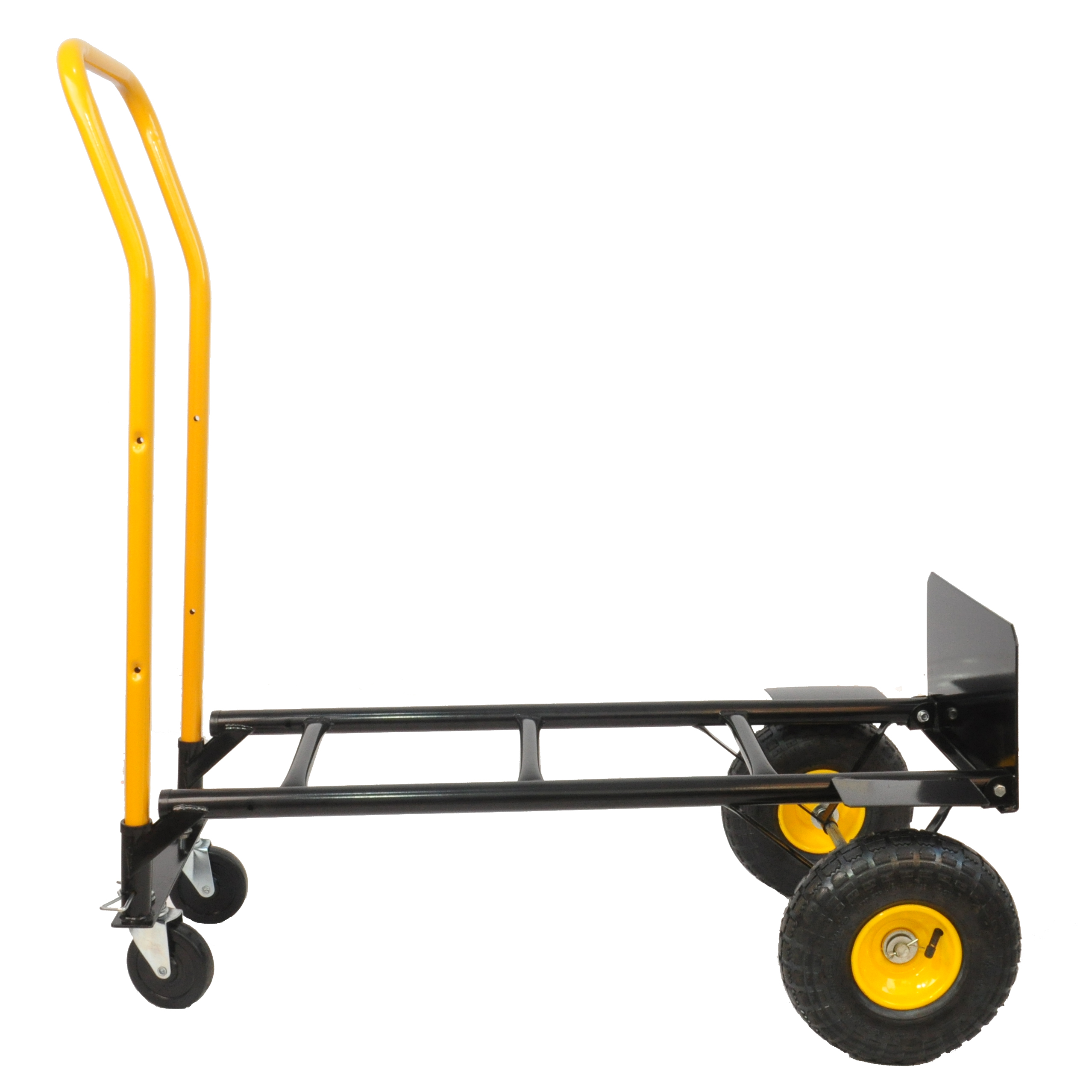 HT1006BK-YL Chariot main polyvalent 2/4 roues, capacité 330lbs