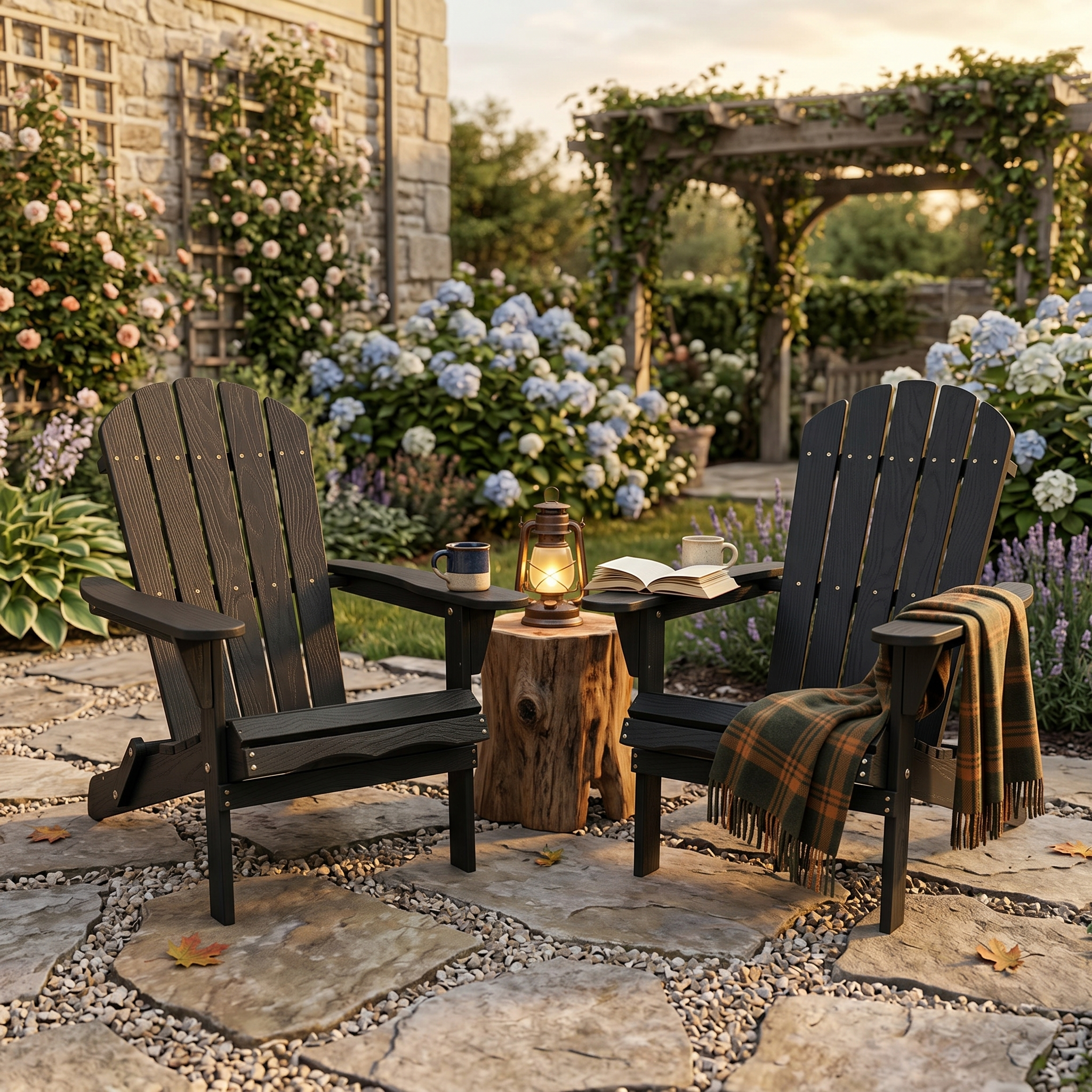 Chaise Adirondack pliante bois jardin terrasse