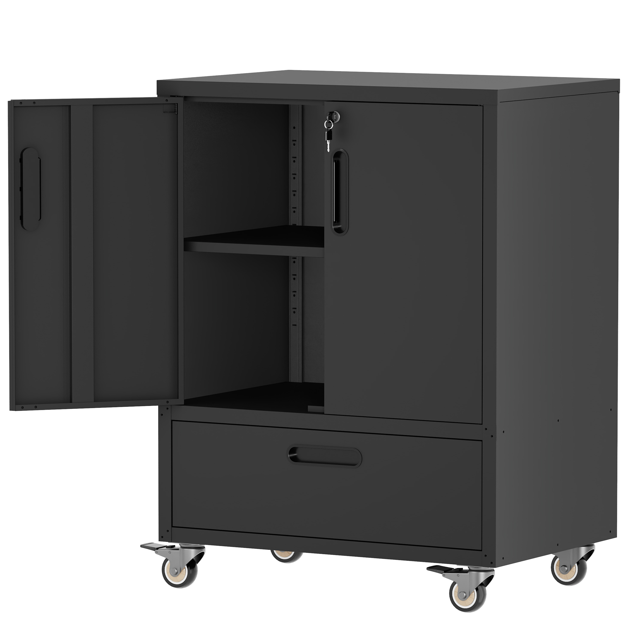 Chariot à outils avec roues 40hx30lx20p - Acier lourd