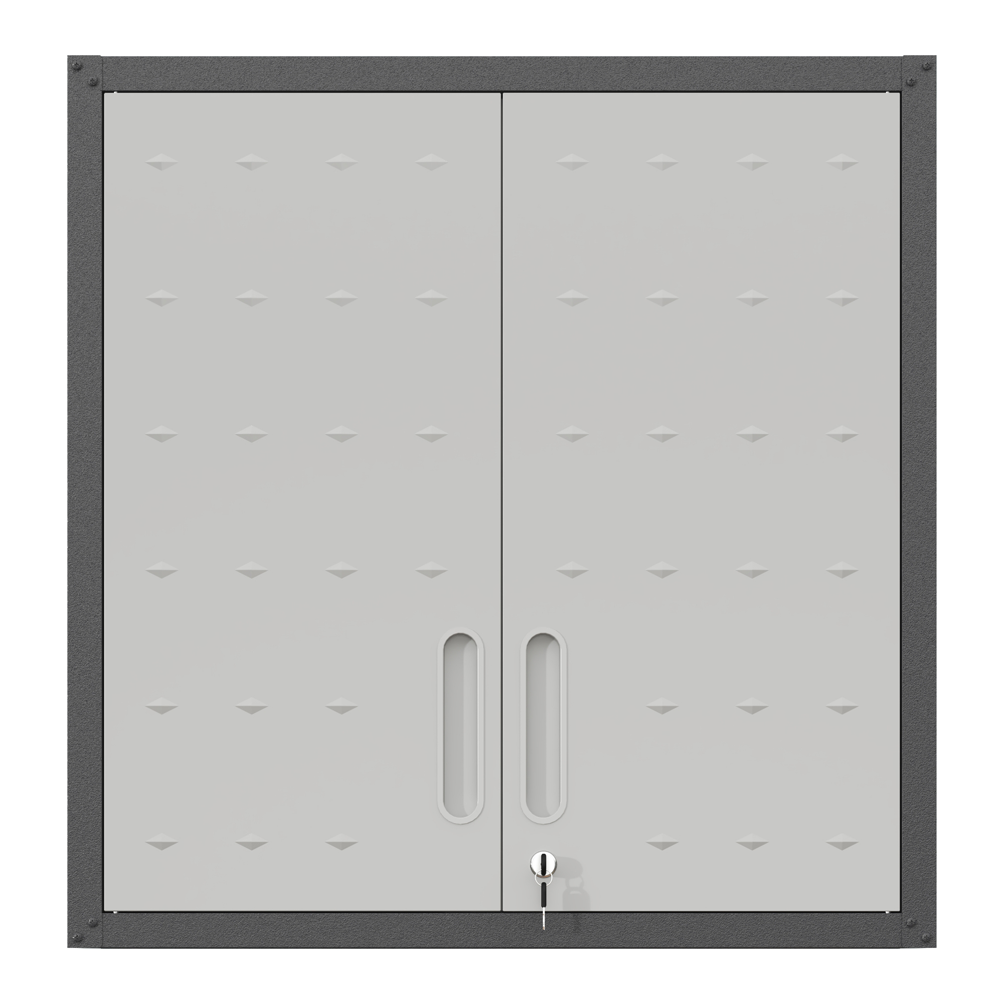 Armoire rangement mural métal, porte verrou, 1 tablette