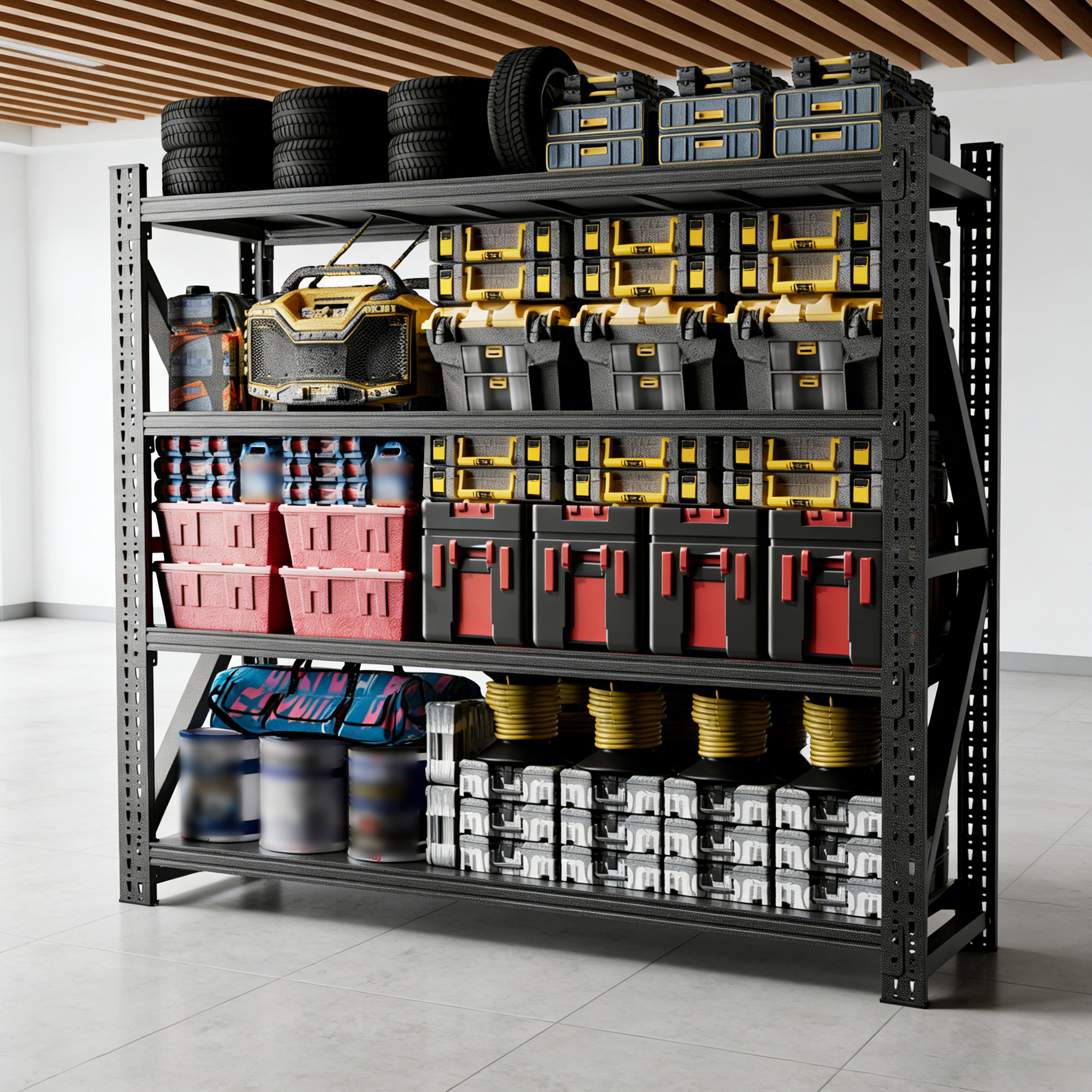 Étagères garage métal lourd 75H x 79L, 6000lbs