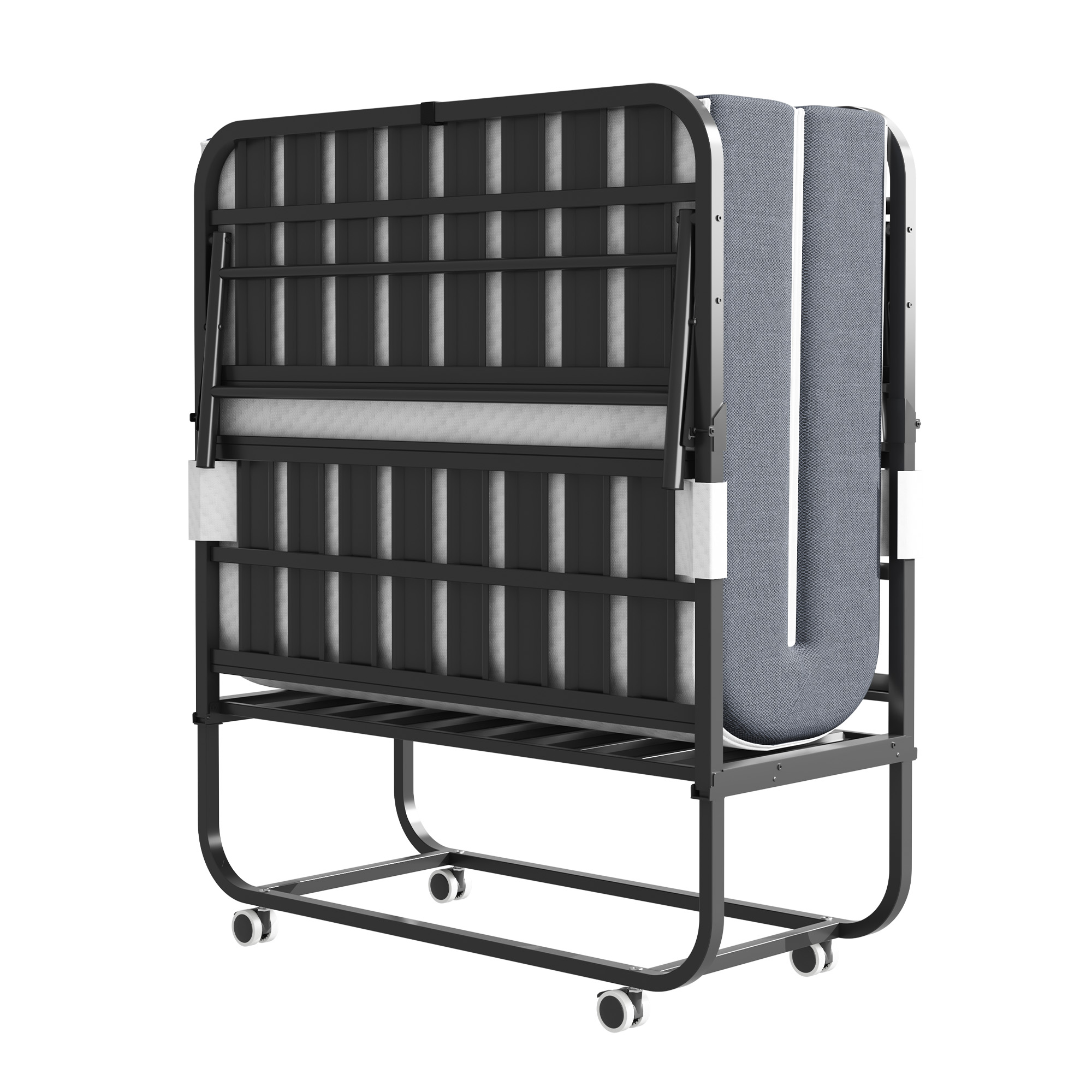 Lit pliant 75x38po mousses mémoire, 450lbs, matelas 5po