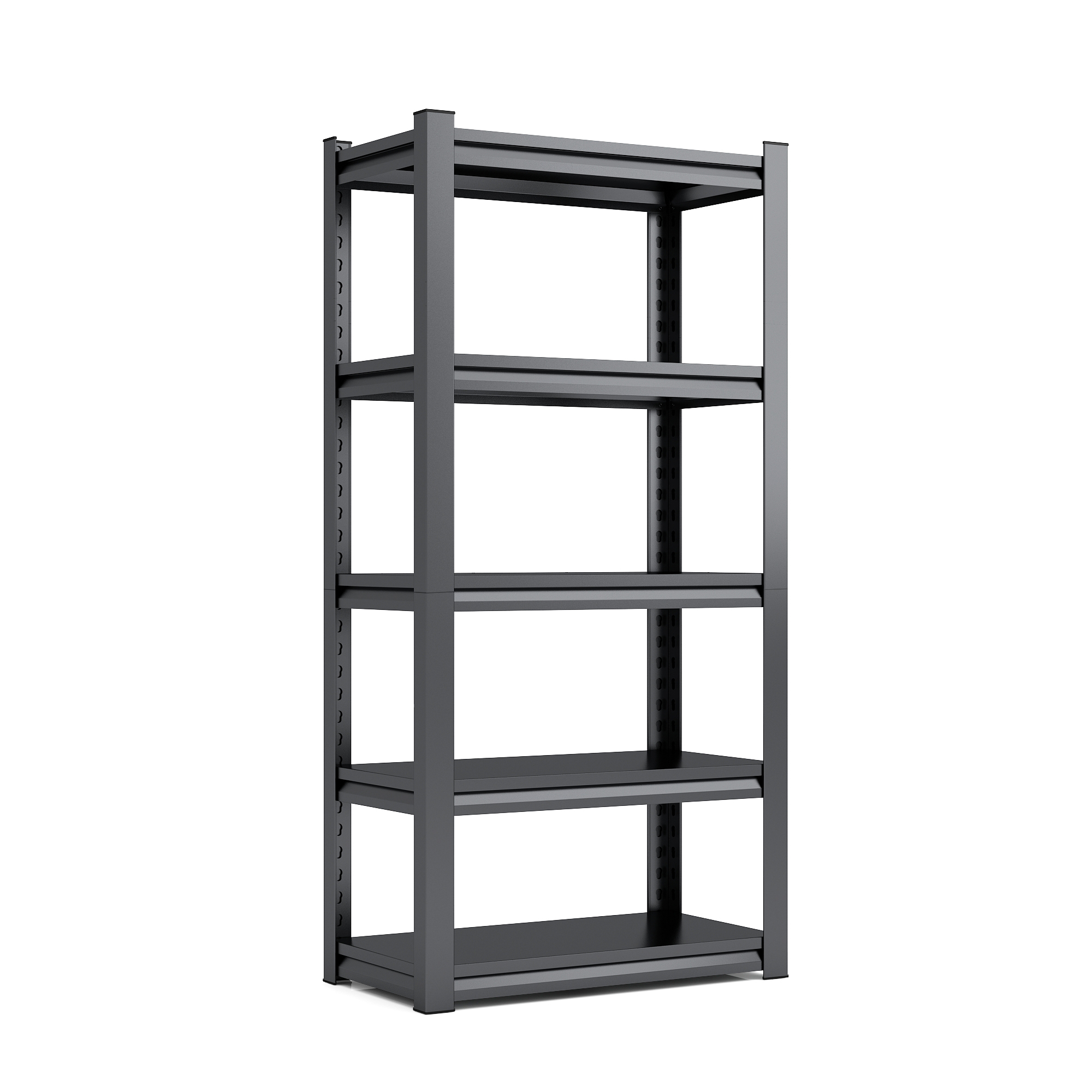 Étagères métal 5 niveaux 63 H 2000LBS garage 31,5 L x 15,7 P noir