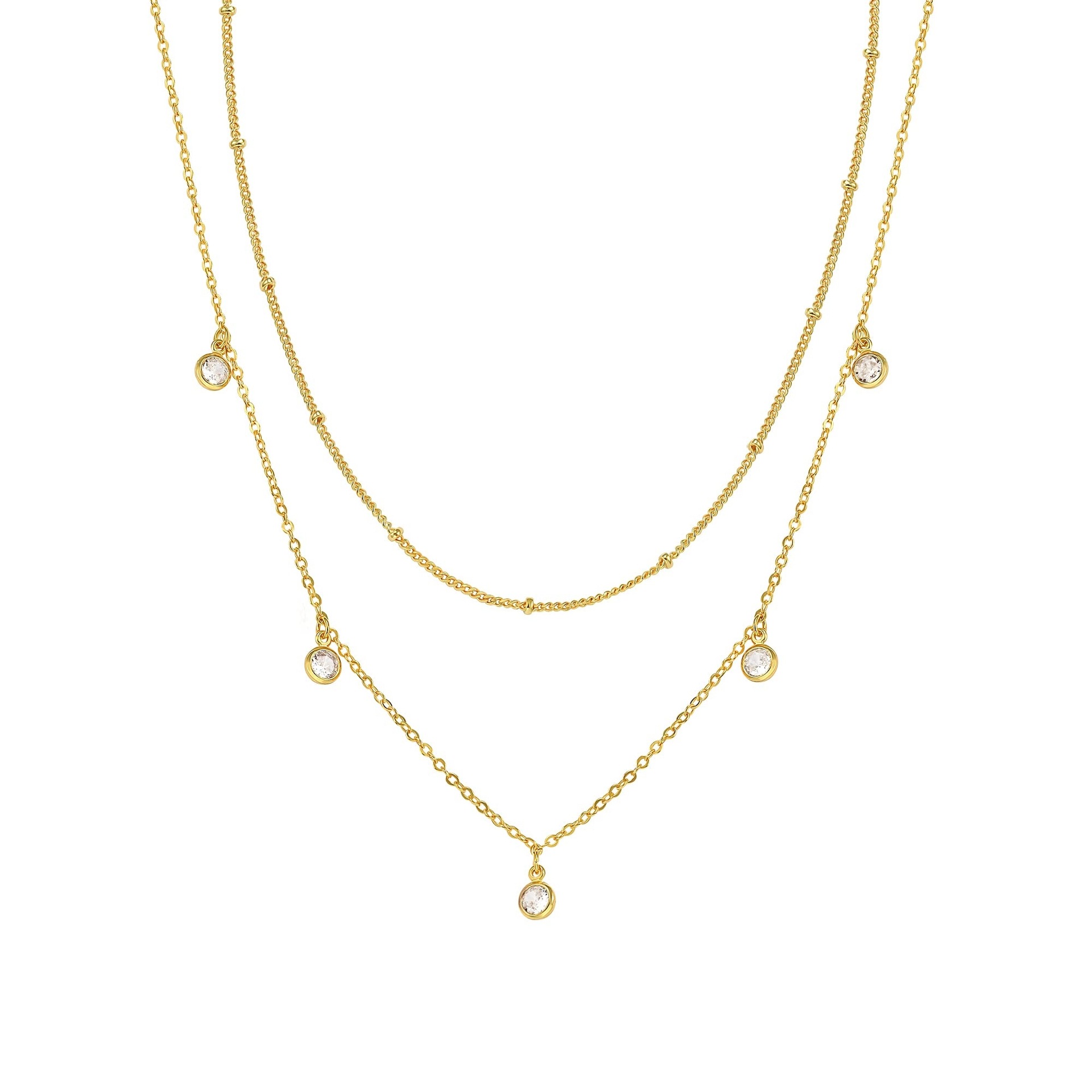 Collier chaîne goutte d'eau