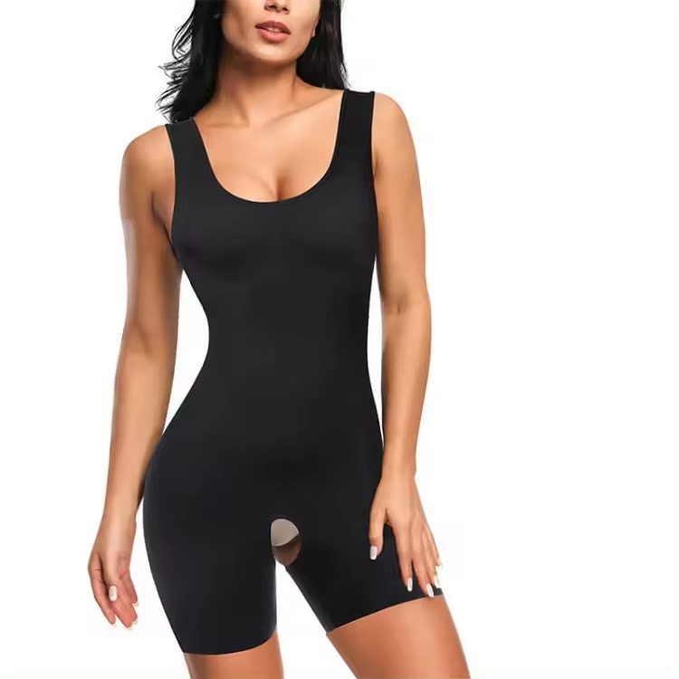 Gaine camisole sans manches grande taille, contrôle ventre et fesses