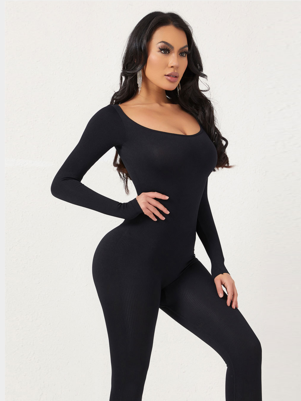 Gaine minceur corps manches longues jambes complètes