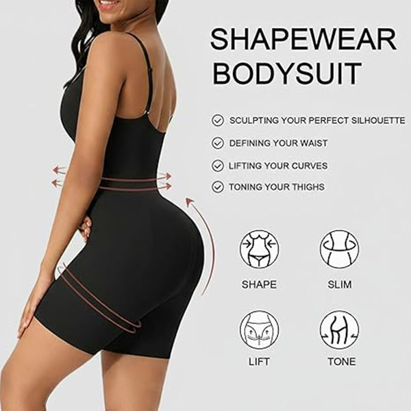 Gaine camisole ajustée taille, design ouvert, contrôle ventre