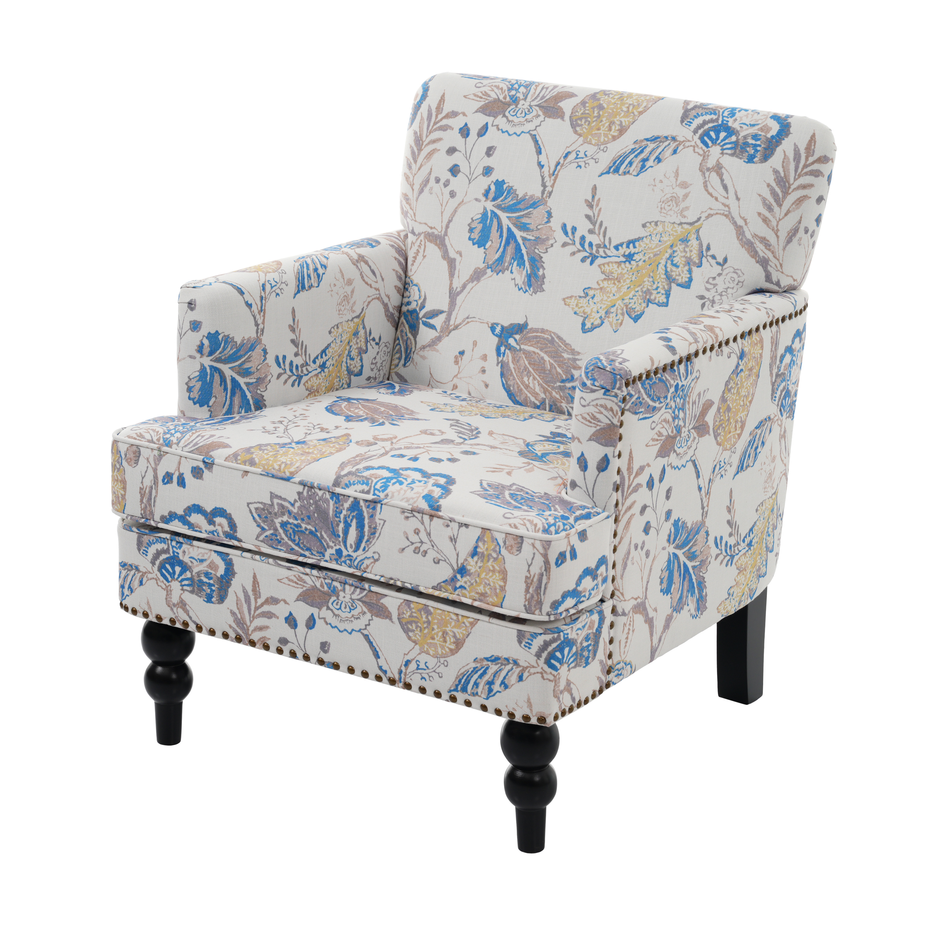 HARRISON Fauteuil club capitonné