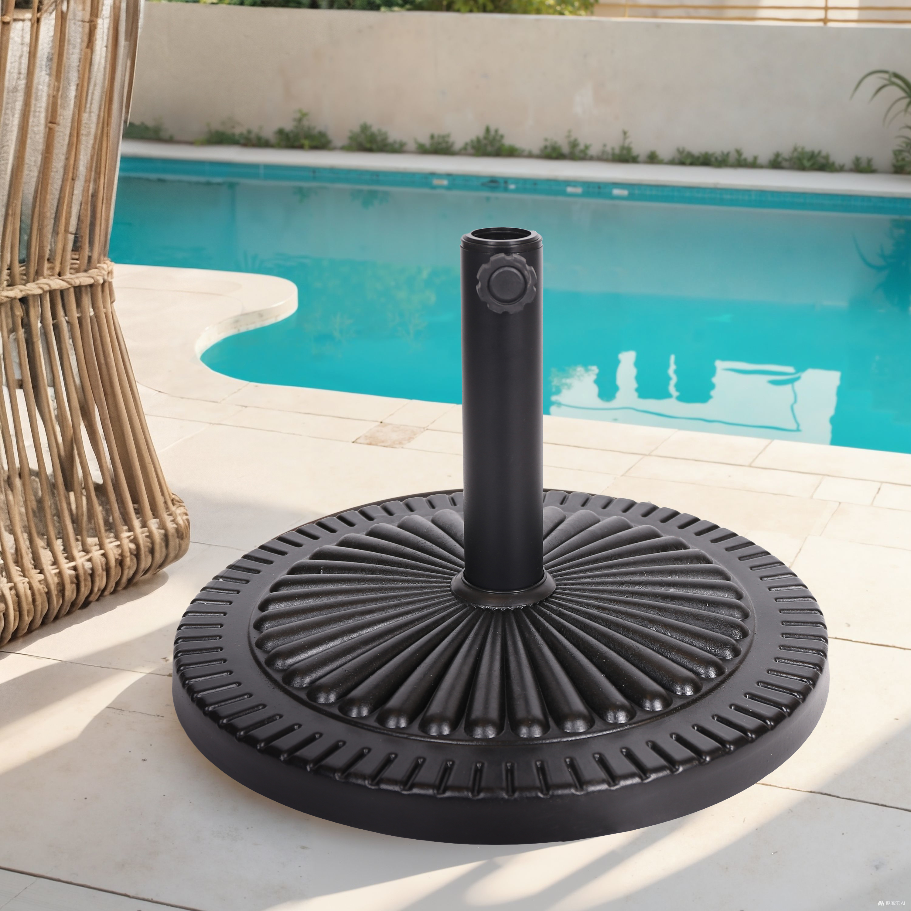 Base parapluie résine BLACK ROCK 60506.00