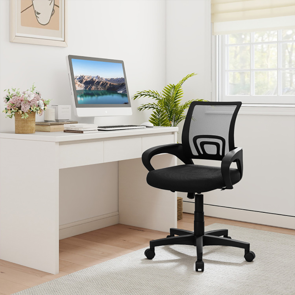 Chaise bureau ergonomique filet avec support lombaire