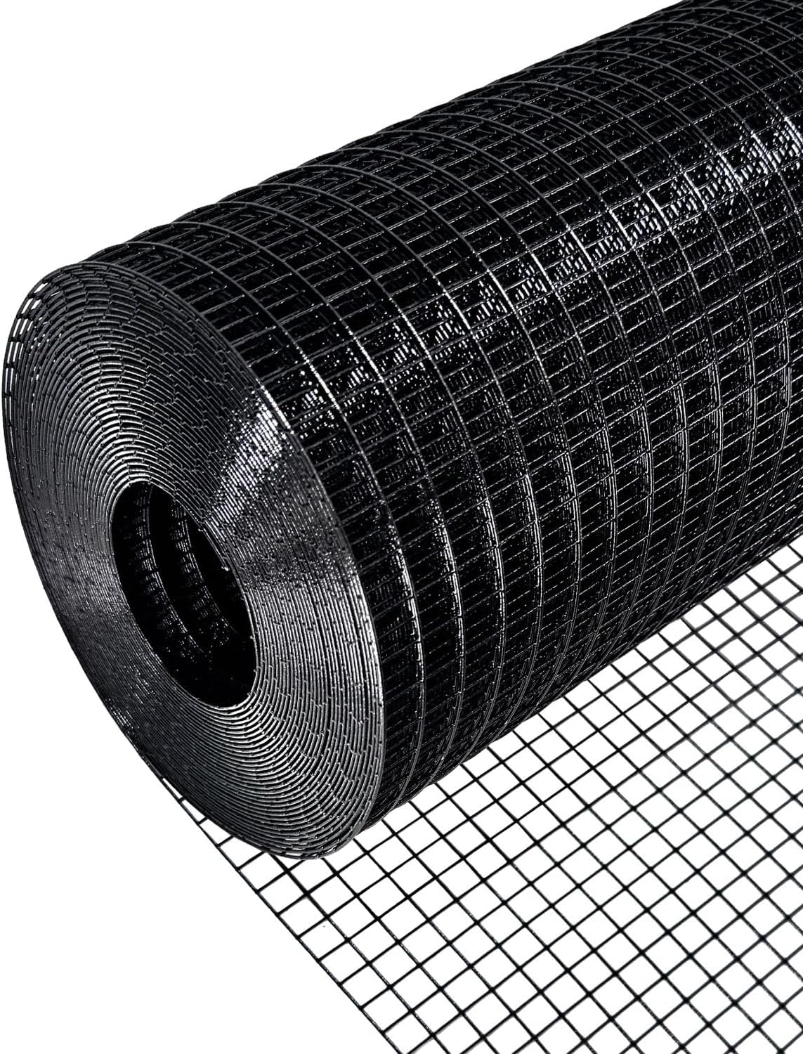 Grillage PVC noir 5'x50', 19 gauge, 1/2" mailles, poulailler