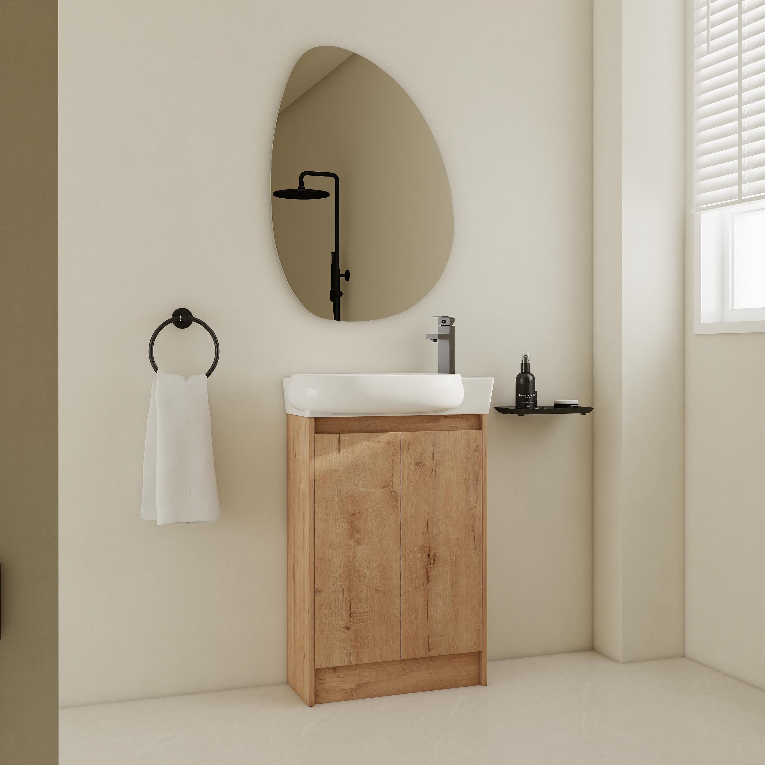 Vanité salle bain 23" avec lavabo portes fermeture douce
