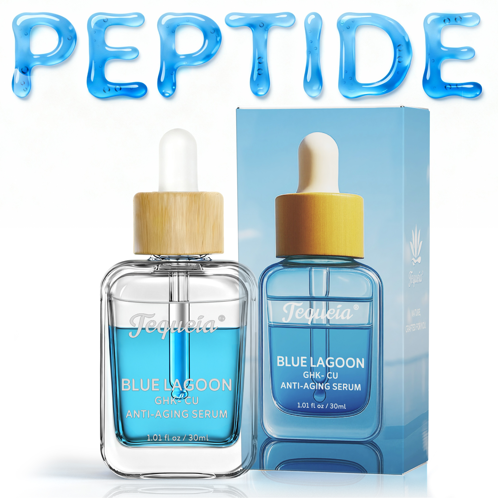 TEQUEIA Sérum peptide cuivre GHK-Cu réparation 30ml