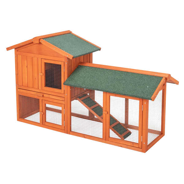 Poulailler bois 61po, cage à lapins