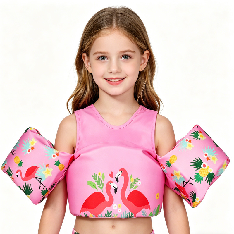 Gilet flottant enfant Flamingo, 25-55lb, apprentissage natation piscine
