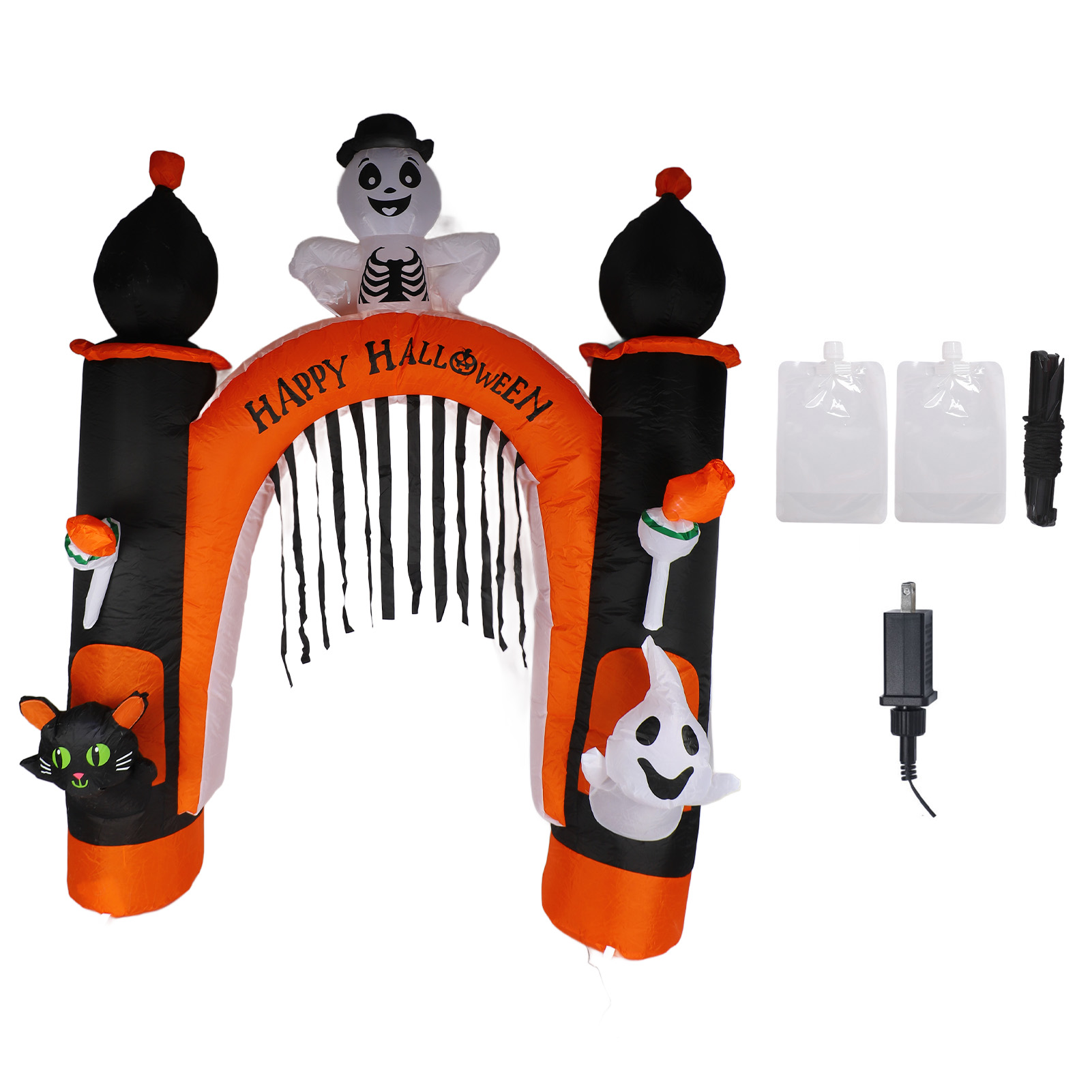Arche gonflable 8pi crâne fantôme LED 100-120V
