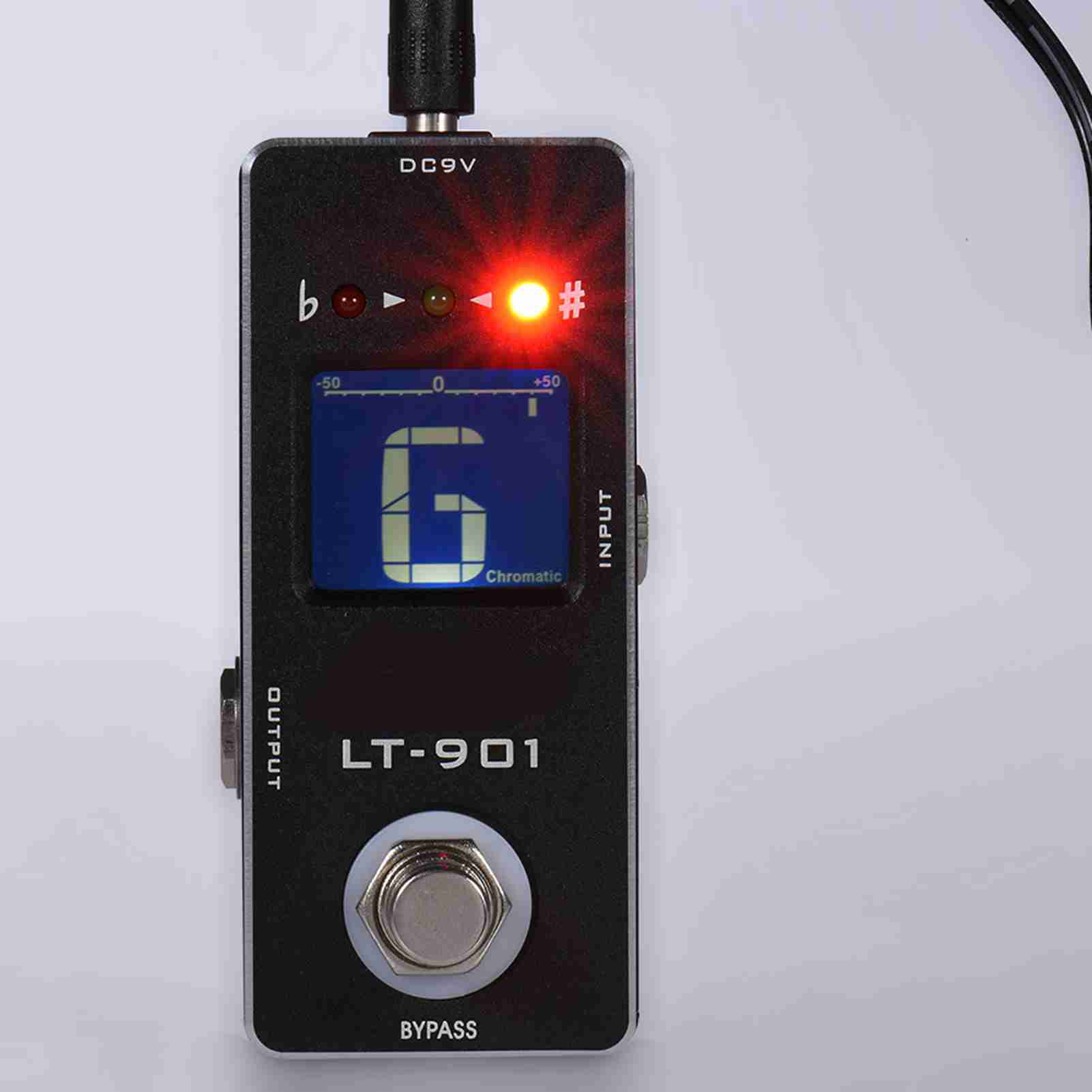 Accordeur guitare chromatic pédale mini, LCD