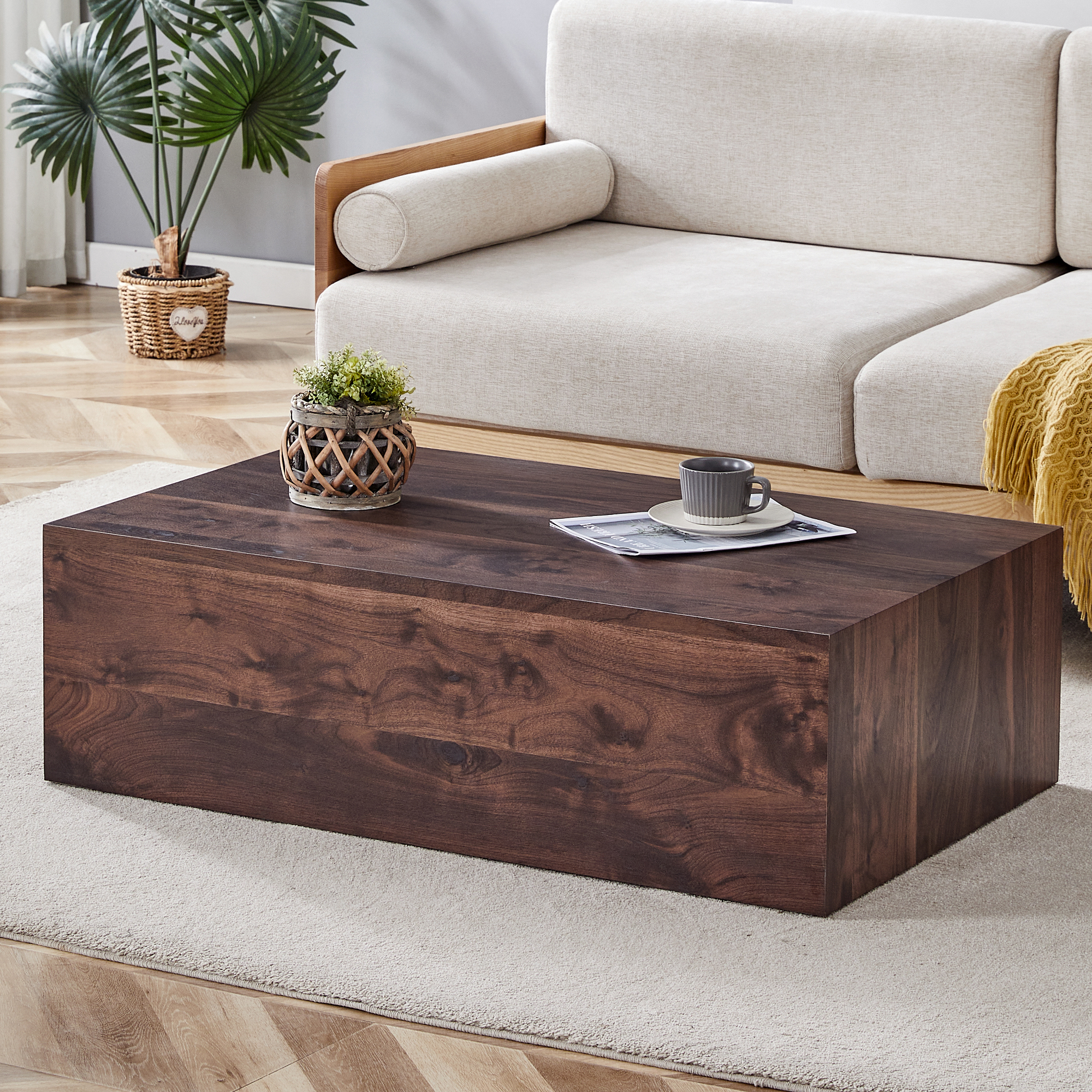 Table café noyer MDF 39,3x23,6x12po W1151P231619