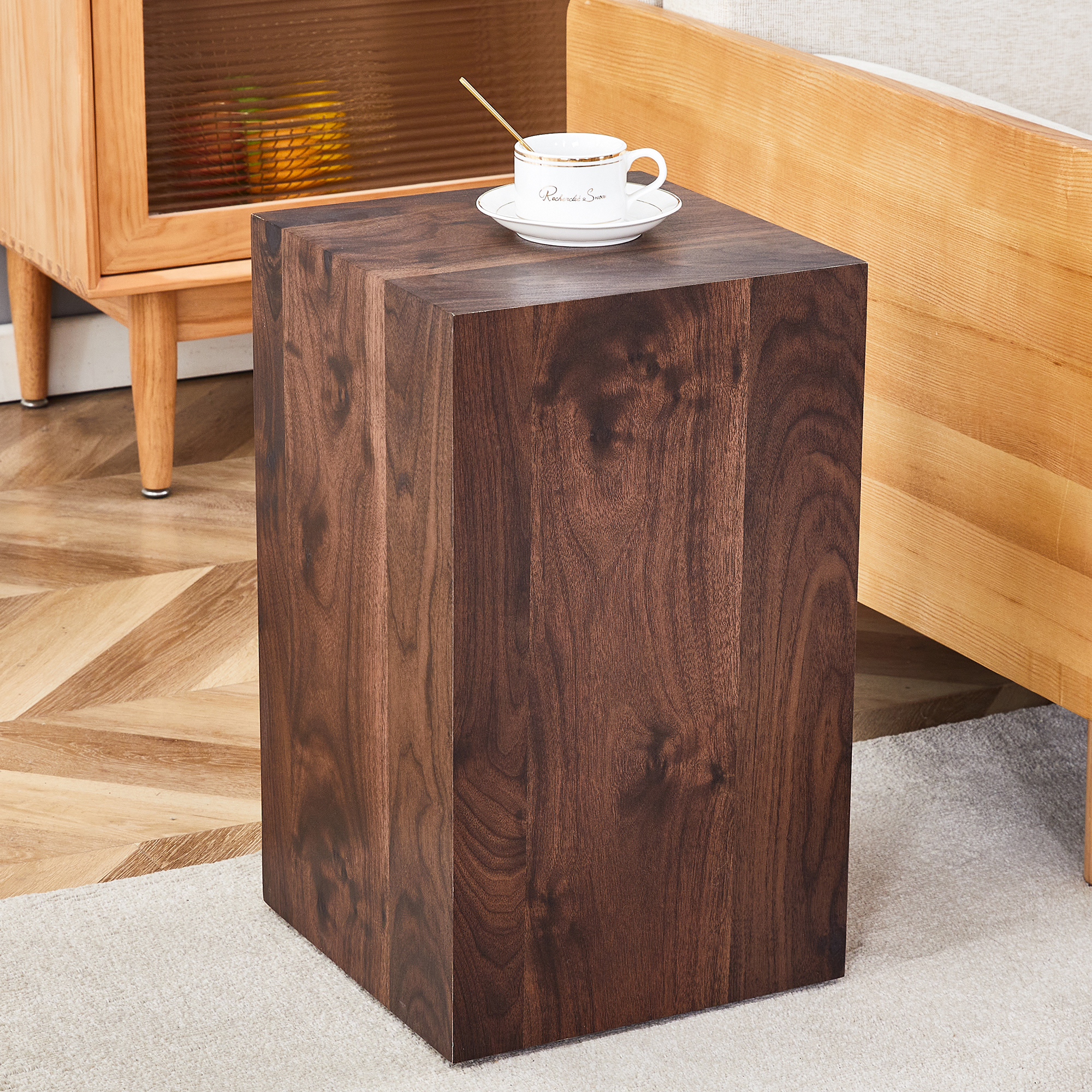 Table café MDF grain noyer 12x12x20po luxe W1151P231612