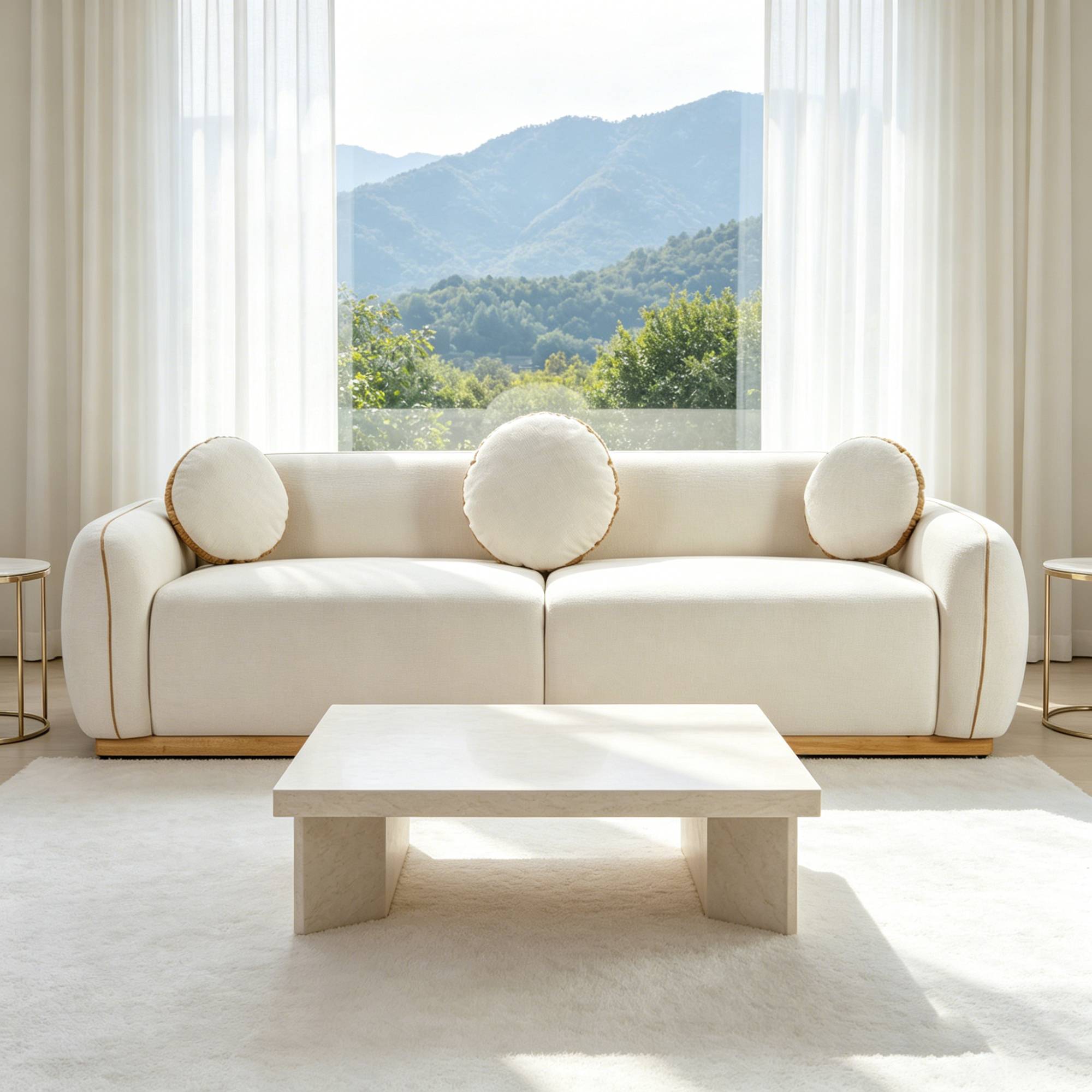 Ensemble canapé moderne 90.94 po 3 coussins